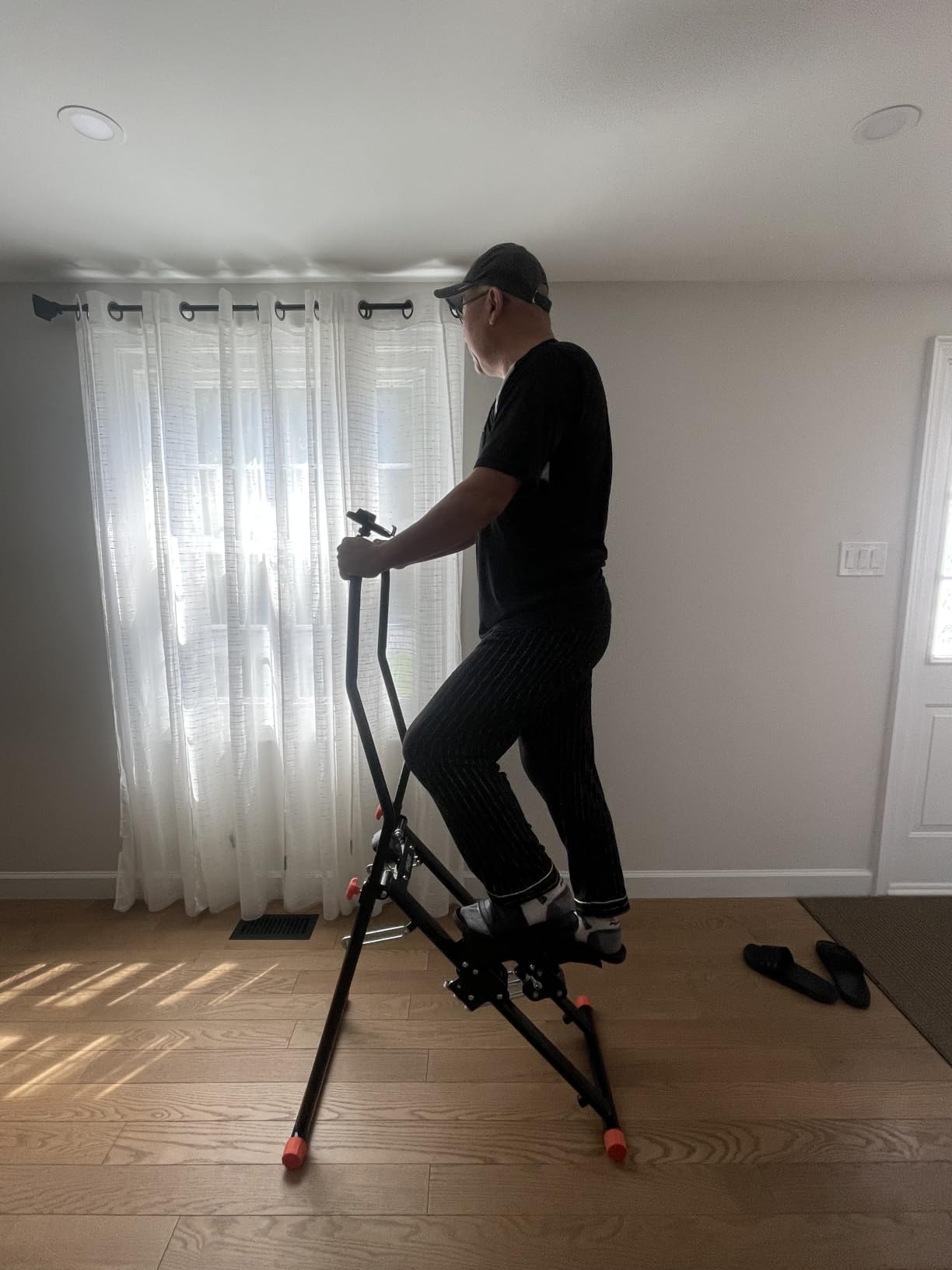 EPHESPORT Stair Stepper for Home with 3-Level High-Tension Resistance | Foldable Design, 2.0 Stair Climber With Height-Adjustable Handlebar, Non-Slip Wide Pedals, Leg Glutes & Full-Body Cardio customer photo 1