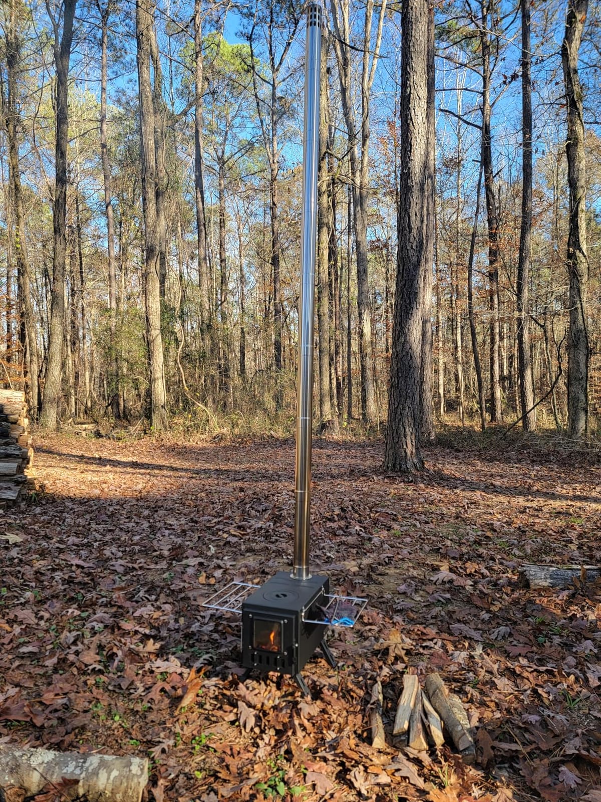 Upgraded Portable Wood Stove for Camping, Compact Tent Stove with Large Firebox, High Airtightness for Outdoor Cooking & Heating customer photo 1