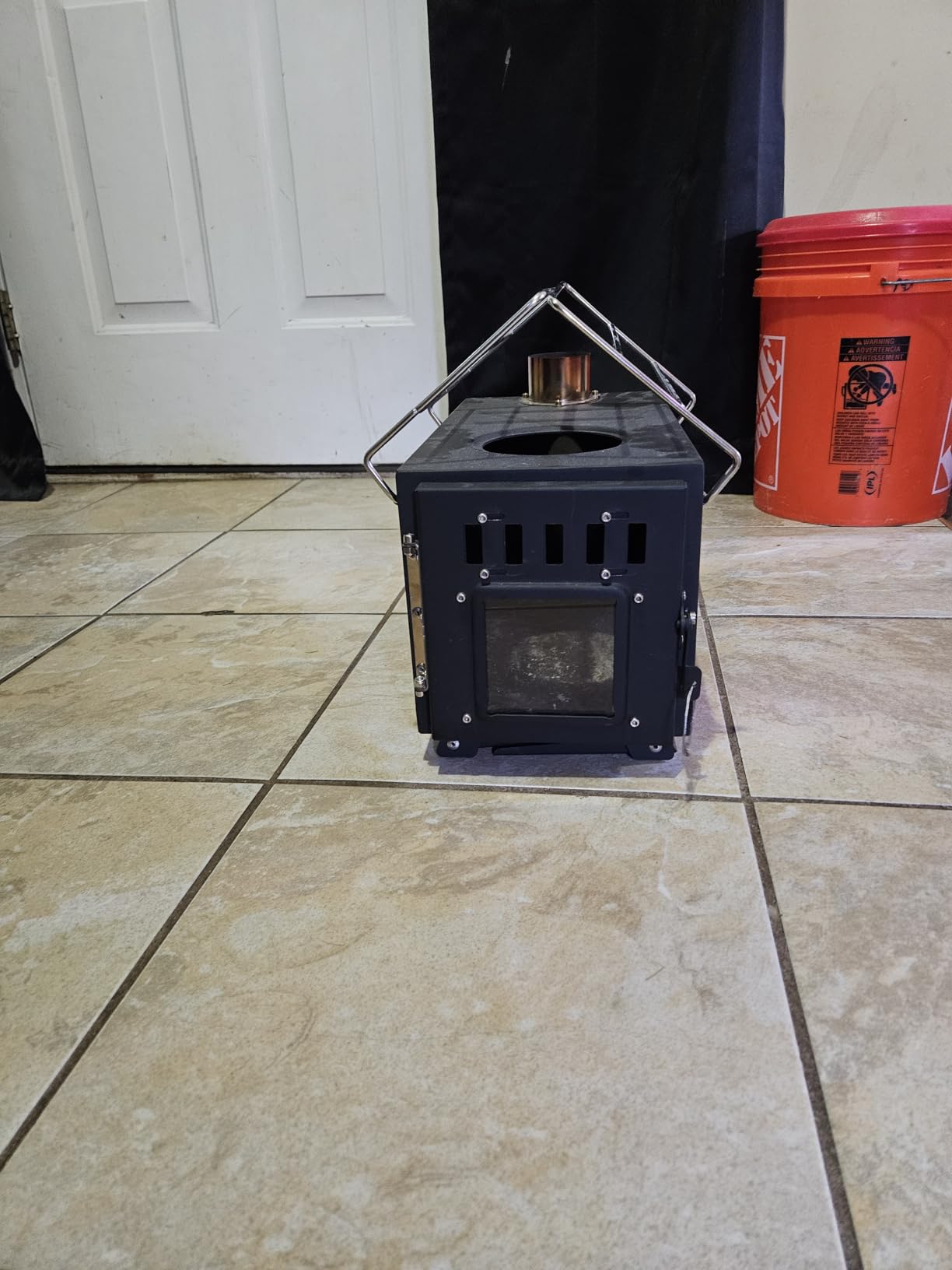 Upgraded Portable Wood Stove for Camping, Compact Tent Stove with Large Firebox, High Airtightness for Outdoor Cooking & Heating customer photo 2