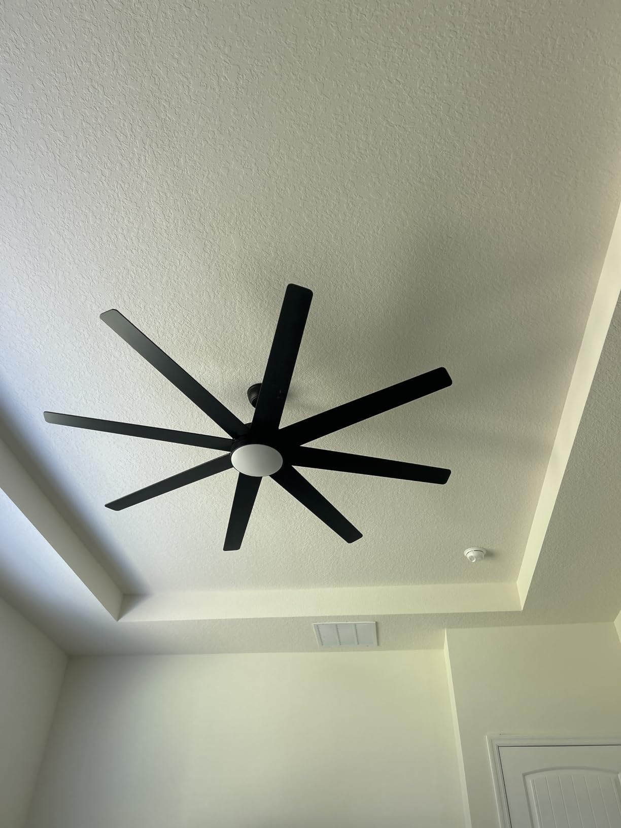 72 Inch Black Large Ceiling Fan No Lights for Garage Shop, 8 Blades, 7138 CFM customer photo 1