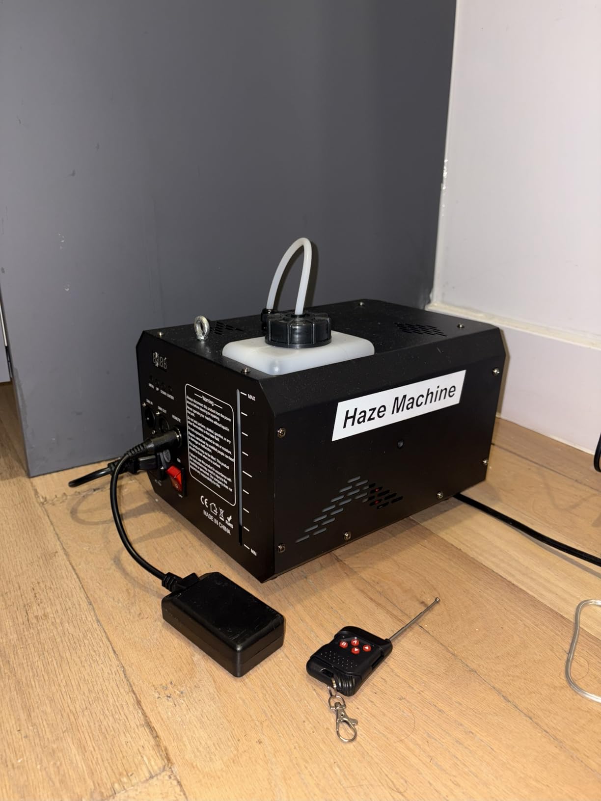 600W 1000CFM Haze Machine for Stage & DJ | Remote DMX512 Control, Adjustable Outlet, 2L Tank. For Wedding, Club, Halloween, Christmas, Party Beam Effects customer photo 1