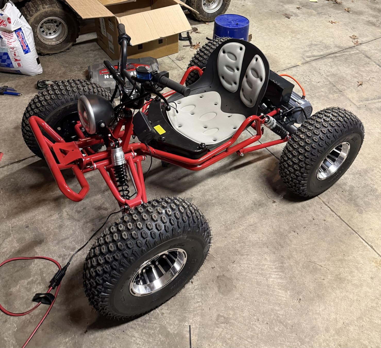 48V 20Ah Electric Off-Road Go Kart for Adults & Teens (Red) customer photo 1