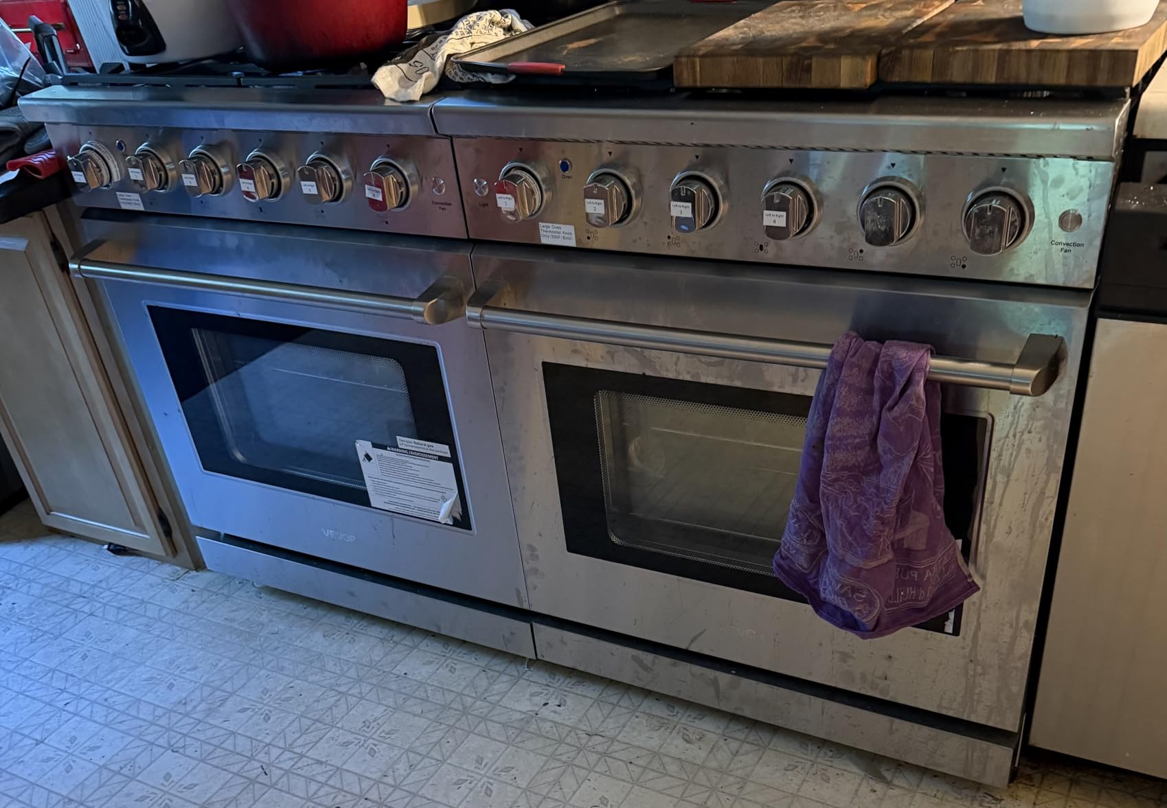 VEVOR Gas Range Oven, 30 Inches Width, Freestanding Stainless Steel Stove and Oven with 4 Sealed Cooktop Burners, Easy Reach Racks, Halogen Light, 4.8 Cu. Ft. Capacity customer photo 2