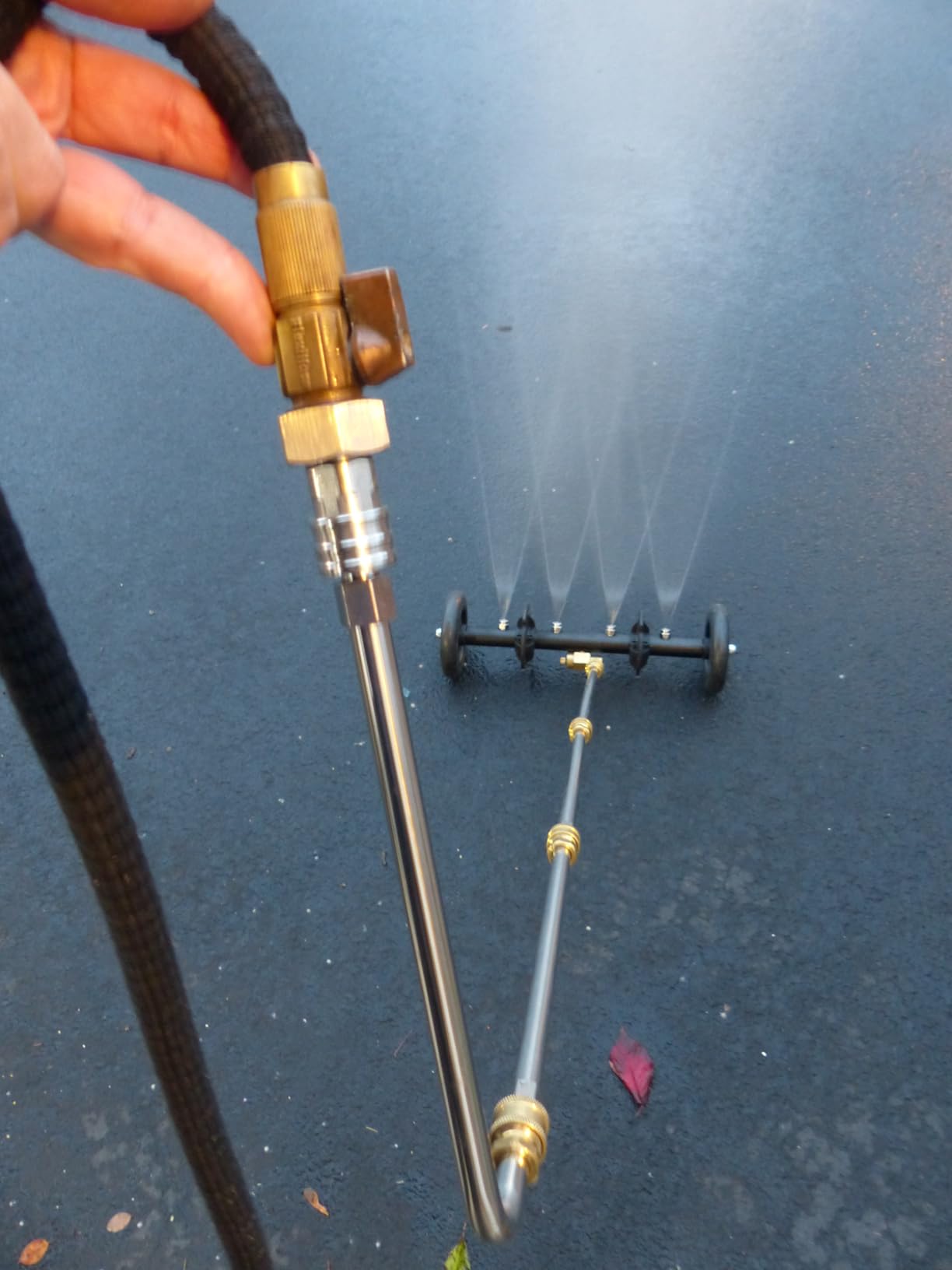 Undercarriage Cleaner Water Broom Pressure Washer Attachment, 16 Inches Undercarriage Washer, Pressure Washer Underbody Cleaner 4 Extension Wands 4 nozzles DUS3202 customer photo 2