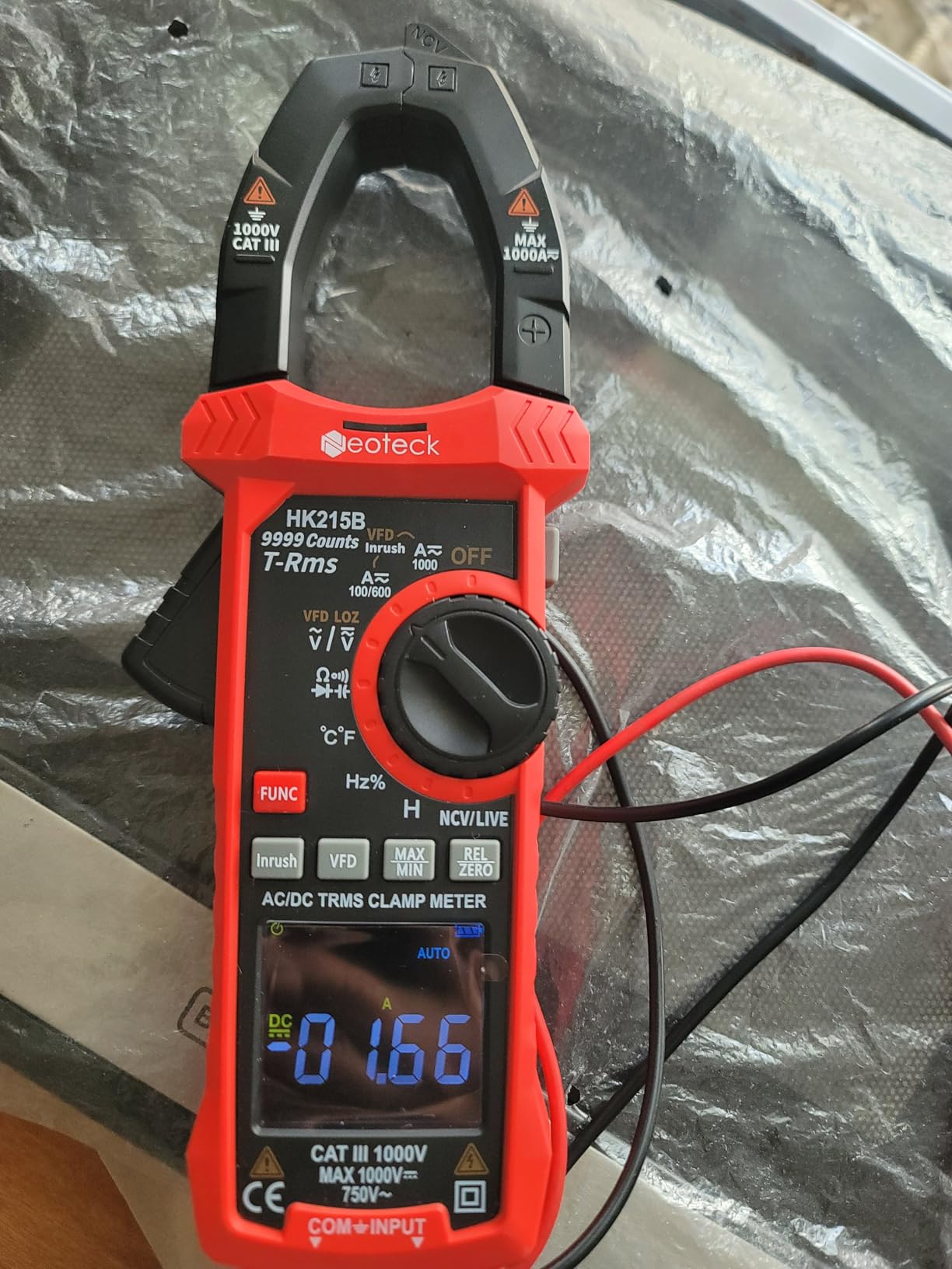 Neoteck 9999 Counts 1000A AC/DC Digital Clamp Multimeter with Color Screen | TRMS Multimeter with Inrush VFD LOZ AC/DC Voltage Resistance Capacitance Frequency Continuity Diode NCV for Industrial HVAC customer photo 1