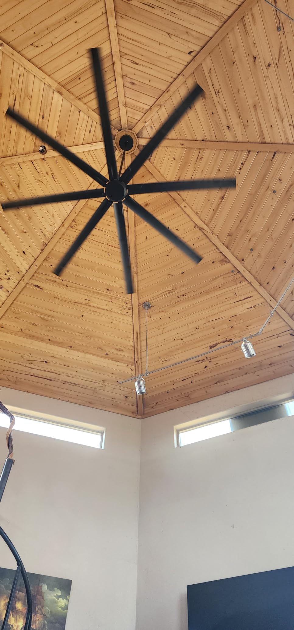 96 Inch Industrial Ceiling Fan, Large Commercial HVLS Shop Ceiling Fan customer photo 1