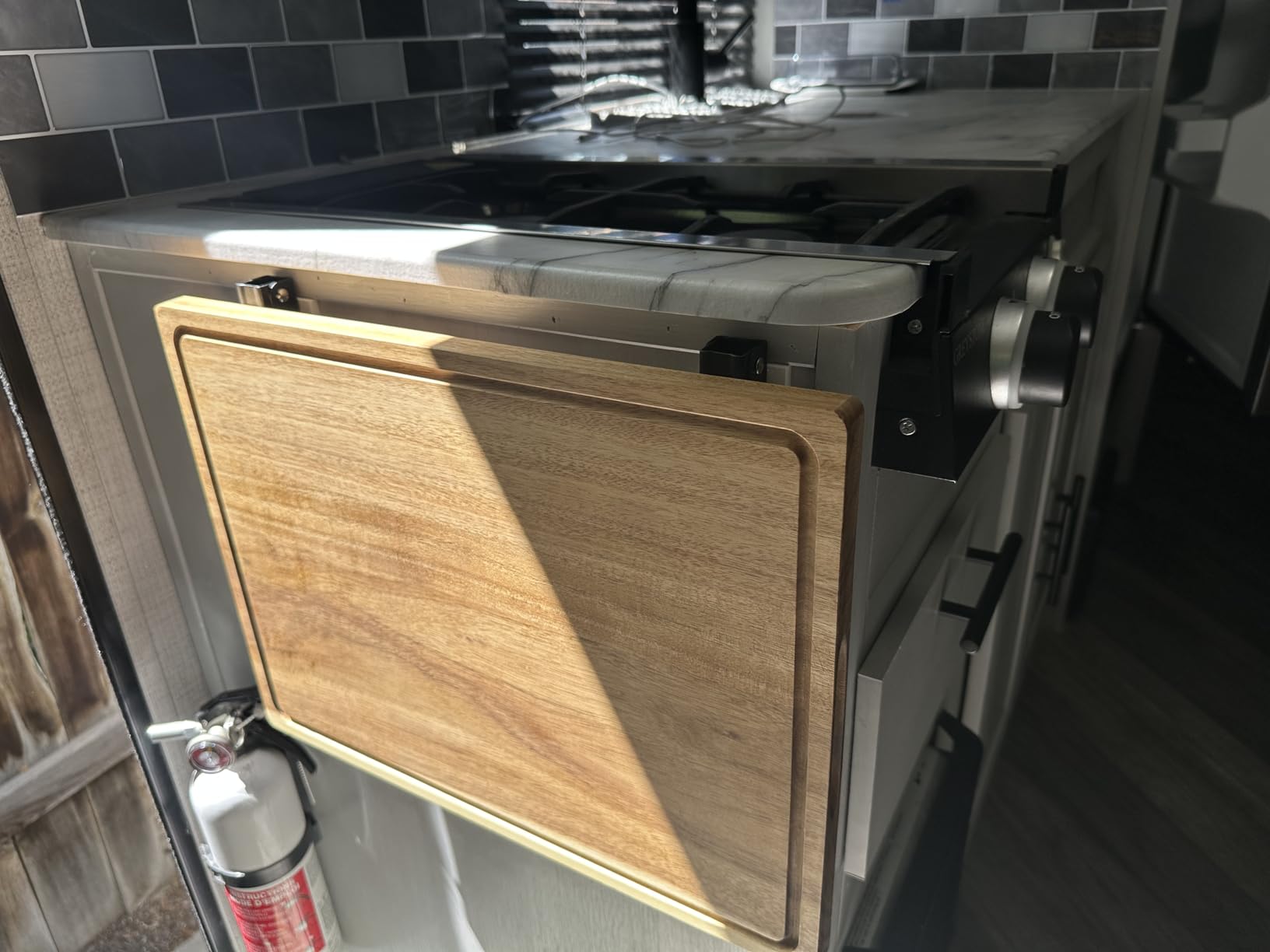 Extra Large Acacia Wood Cutting Board 17x13, Juice Groove | Non Toxic Wooden Chopping Boards, Knife Friendly, Large Kitchen Boards for Meat, Cheese, Charcuterie & Serving customer photo 2