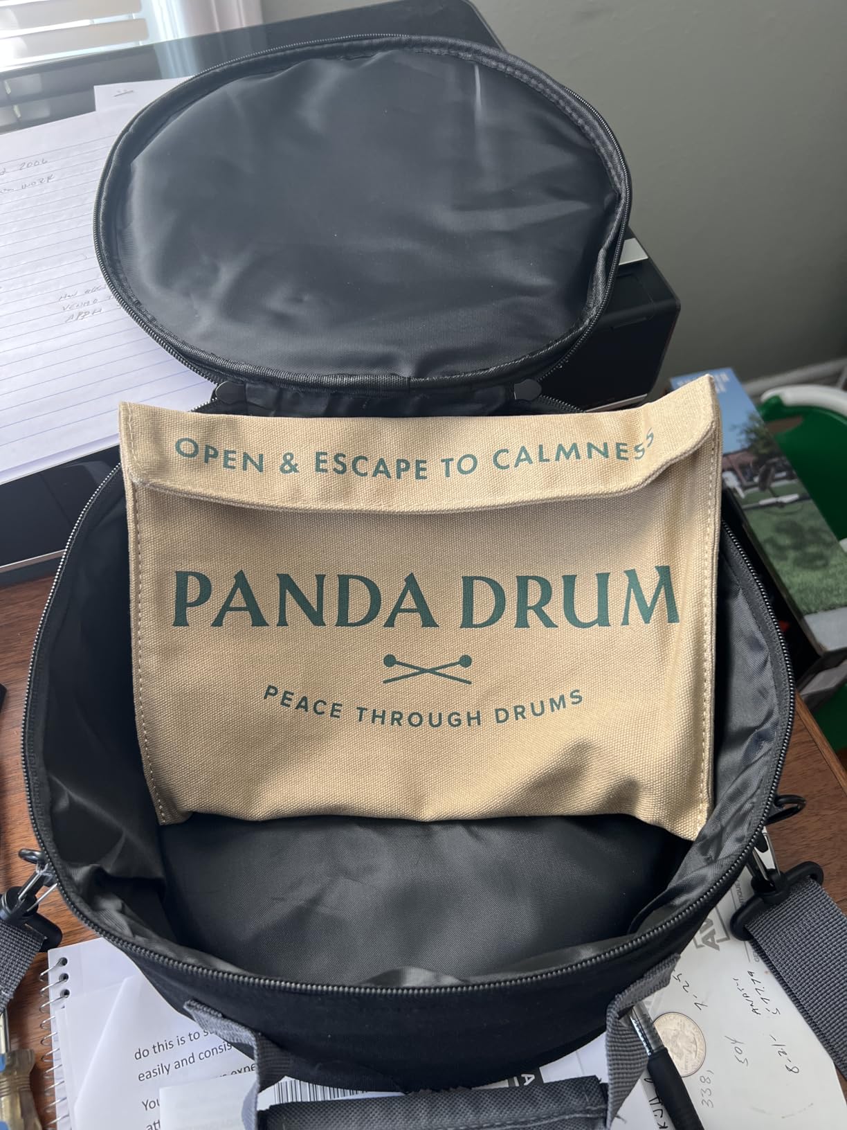 Panda Drum Plus (Sandstone) | Steel Tongue Drum | 11 Inch | Calming Handpan customer photo 1