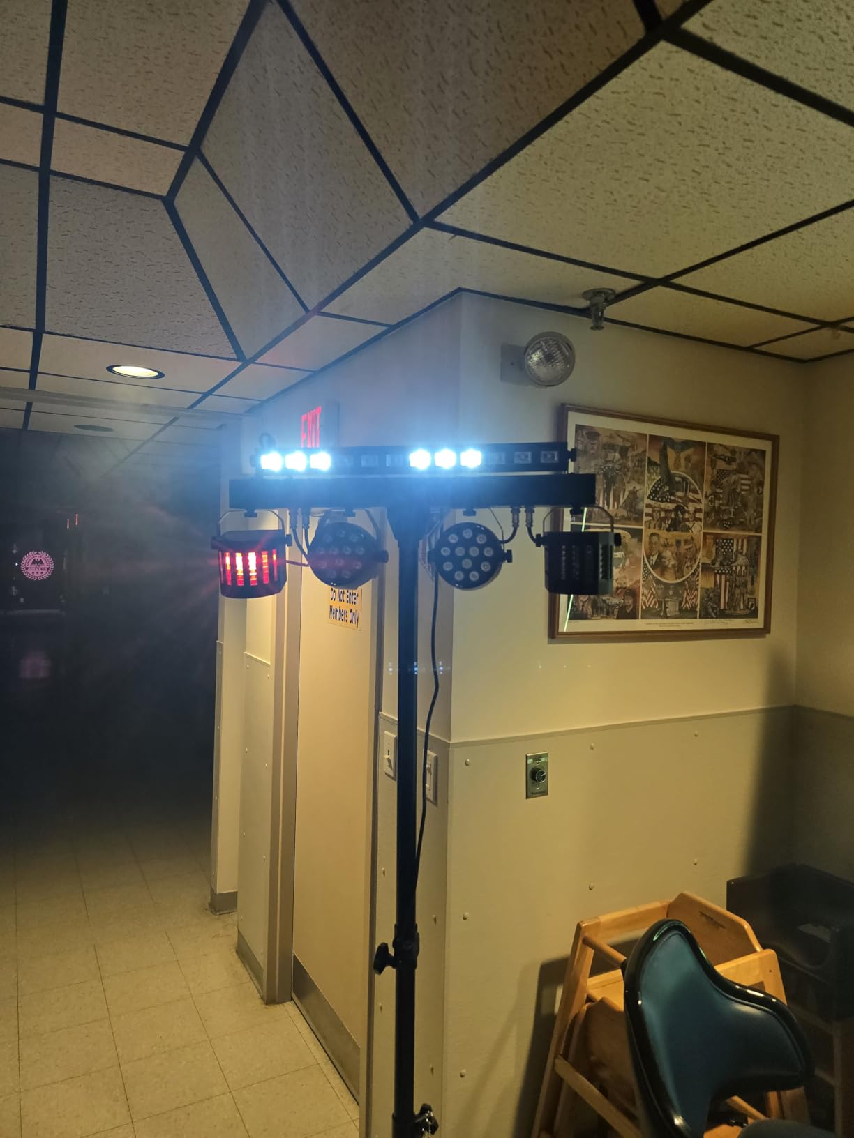 Telbum DJ Lights Stand for Parties - Professional 5in1 LED DJ Lighting System with Stand, DMX512, Sound Activated Stage Lights Package for Wedding Live Band Disco Club Gig Bar Booth Show Events customer photo 1