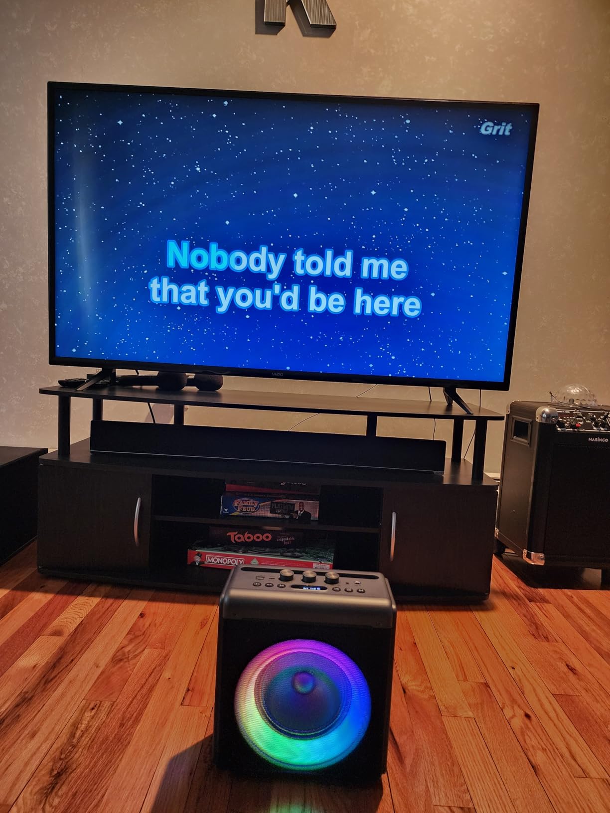 Karaoke Machine with 2 Wireless Rechargeable Microphones: Portable Bluetooth Speaker for Adults & Kids - PA System with Lights Supports TWS/TF Card/USB/AUX for Home Party customer photo 2