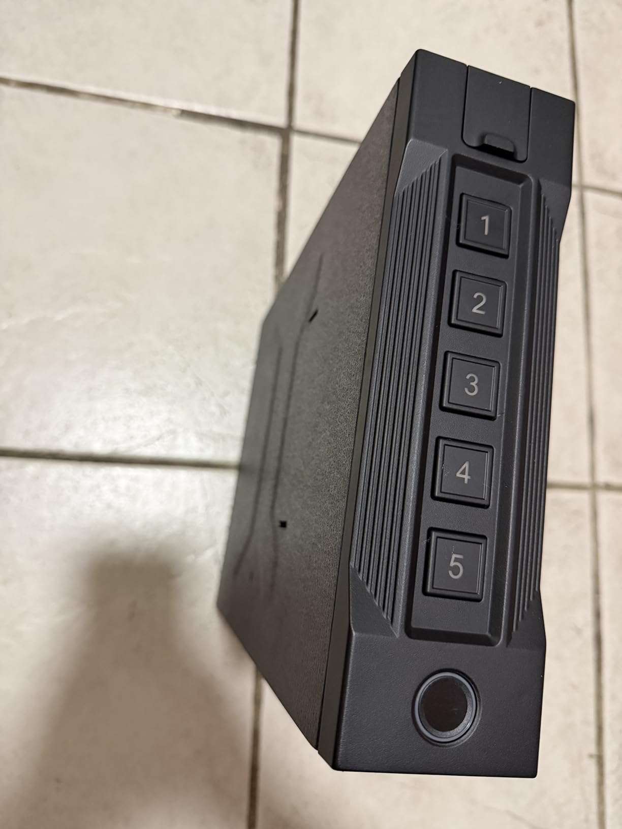 XDeer Biometric Gun Safe for Handgun, Slider Bedside Handgun Safe | 0.1s Quick Access Pistol for Nightstand, Bedside, Desk with Fingerprint, PIN Code, KEY Access customer photo 2