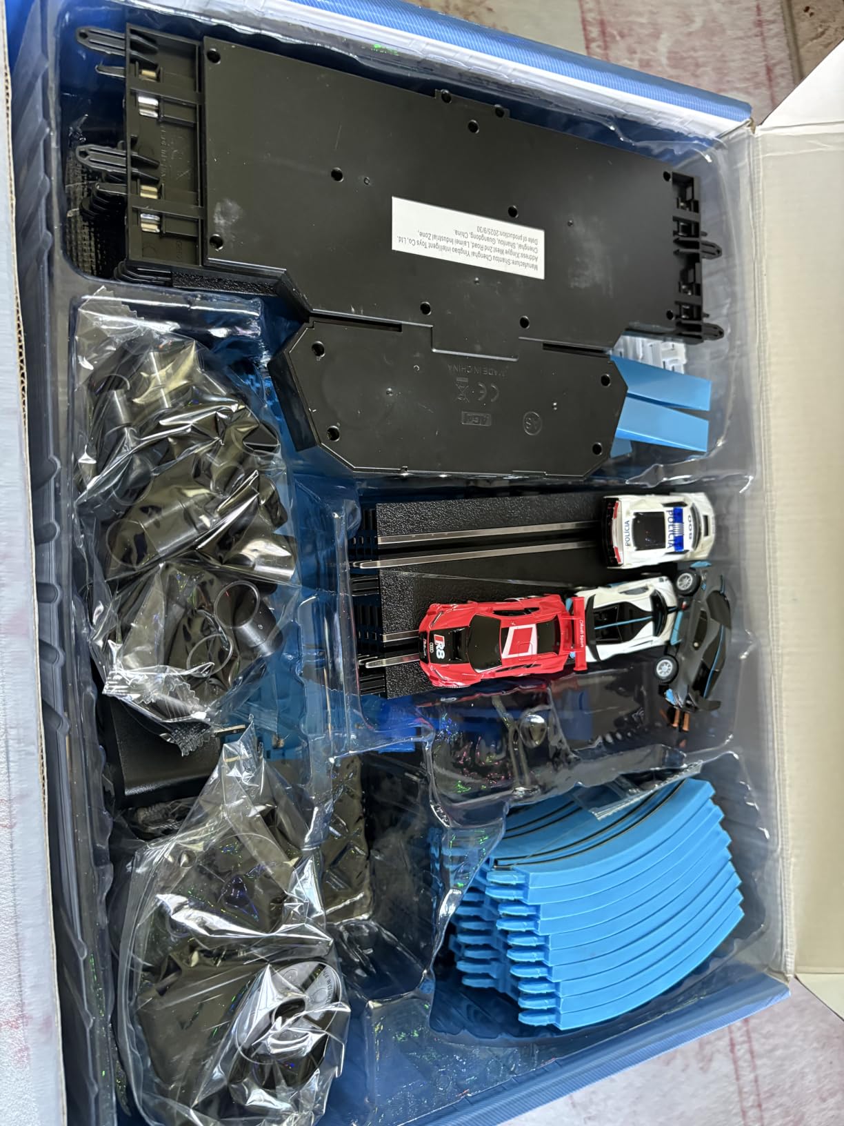 AGM MASETCH Slot Car Racing Set with LED Lap Counter, High Speed, Fuel Pit Stop, Voice Feedback, 4 Licensed Cars, 13.5m (44ft) Track, Electric or Battery Powered for Kids & Adults customer photo 2