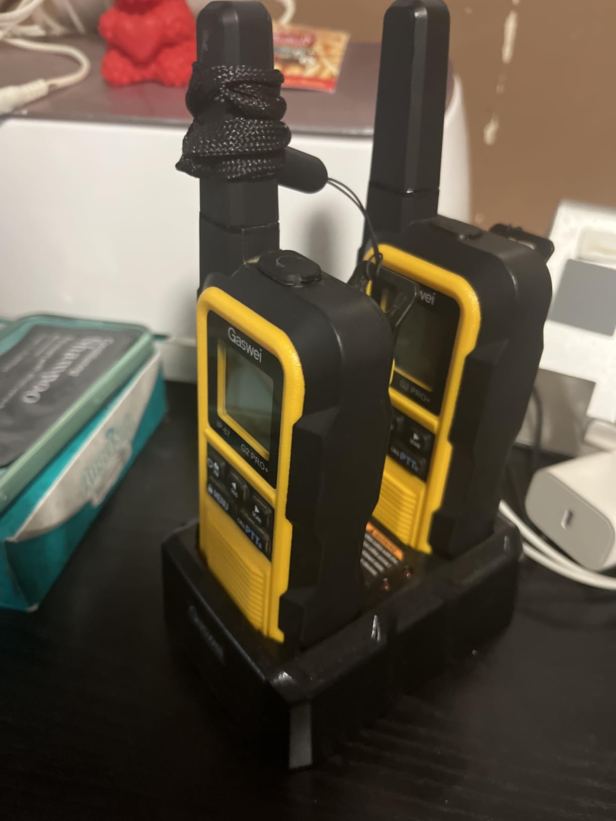 G2Pro+ Heavy-Duty Walkie Talkies IP67 Waterproof Two-Way Radios with NOAA Weather Alert & Floating - 2-Watt Long Range for Job Sites, Hunting - Dual PTT, FM Radio, SOS, VOX (4 Pack) customer photo 2