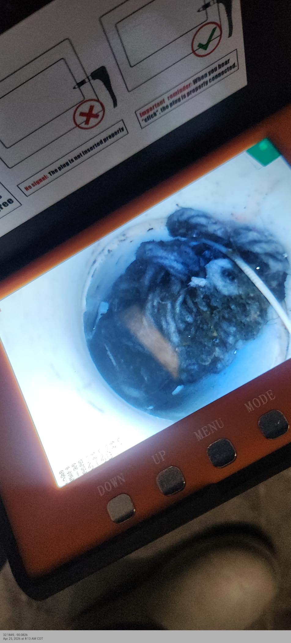 Sewer Camera 100FT, Sewer Pipe Inspection Camera,can Zoom in and Out, 5