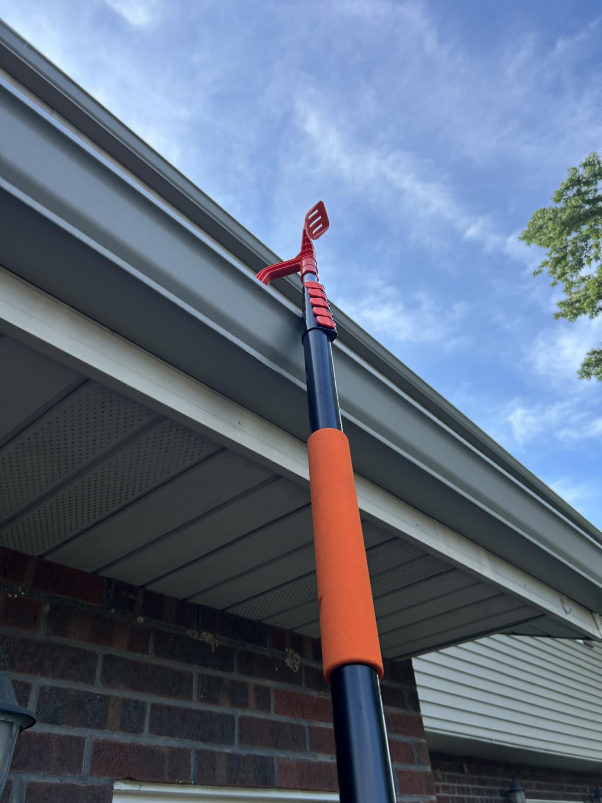 Gutter Cleaning Tools from The Ground, Multi-Angle Cleaner, Scoop & Brush & Mini Rake for rain Guard Cleaning and Leaf Removal from Gutter Guard (No Pole) customer photo 2