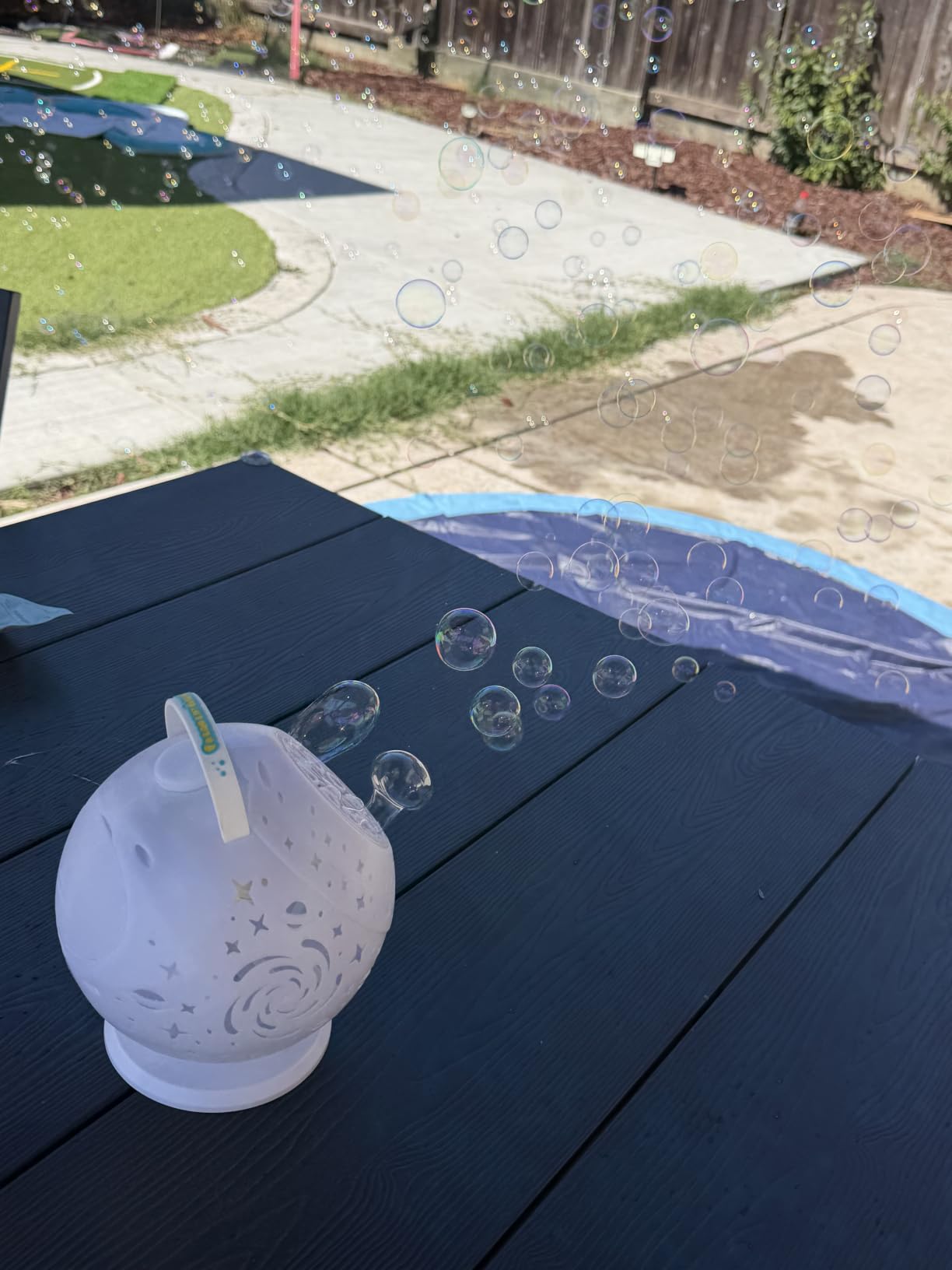 Bubble Machine for Toddlers Kids & Pets with Remote Control | Automatic Rotation & RGB Lights, Type-C Charge, Bubble Maker for Kids, Weddings, Birthday Parties, Outdoor Activities customer photo 2