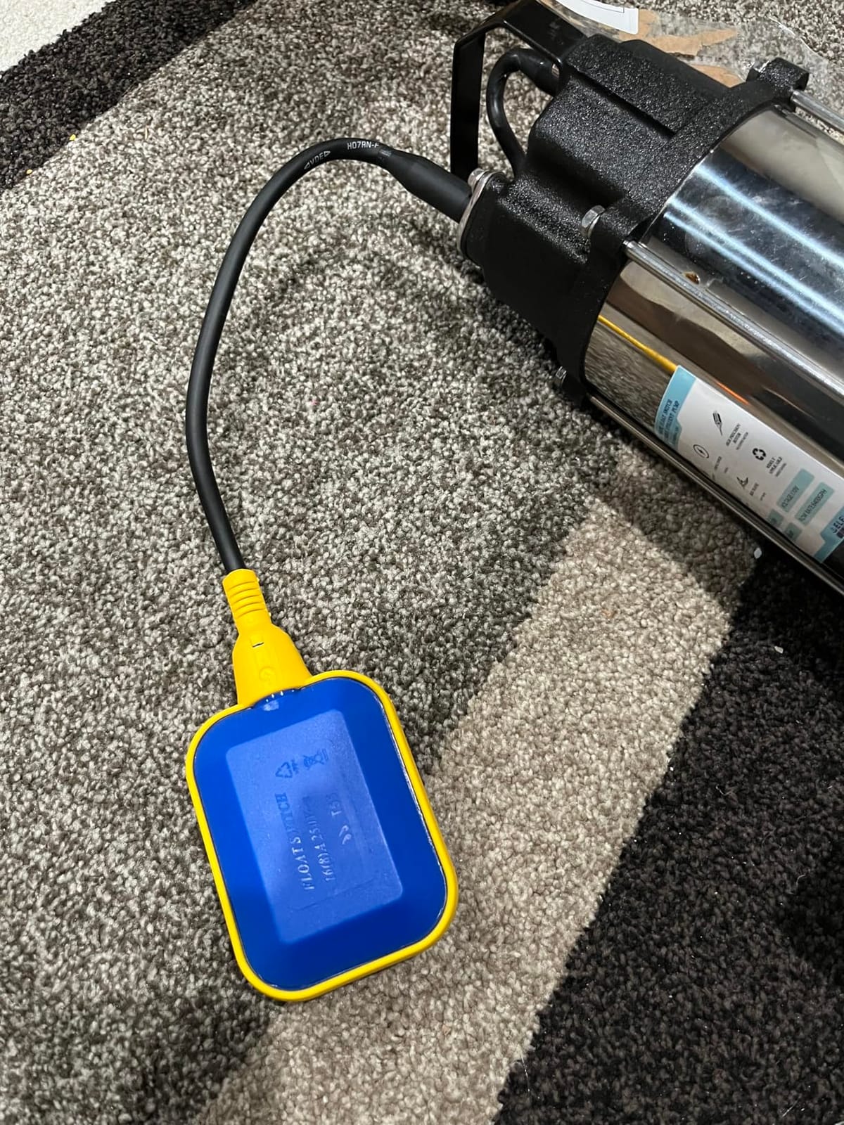 Sewage Grinder Pump, 1HP Submersible Sump Pump, 110V 6400GPH | Stainless Steel Effluent Pumps with Automatic Float Switch, 2'' NPT Discharge for Basement, Sump Basin, Sewage Well customer photo 2
