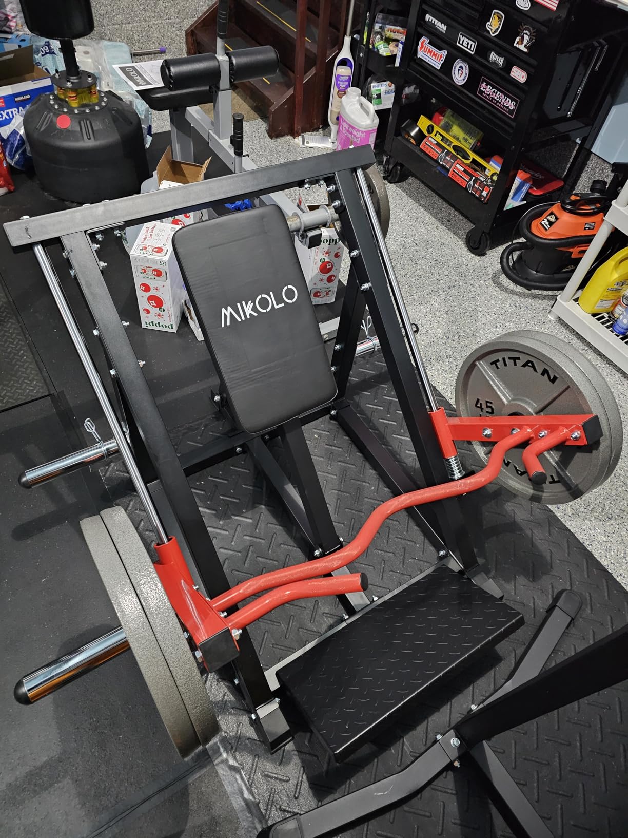 Mikolo Linear Row Machine, Back Workout Machine for Home Gym, Plate-Loaded Back Machine with Linear Bearing, Back Row Machine LAT Training Equipment SR06 Ultra customer photo 2