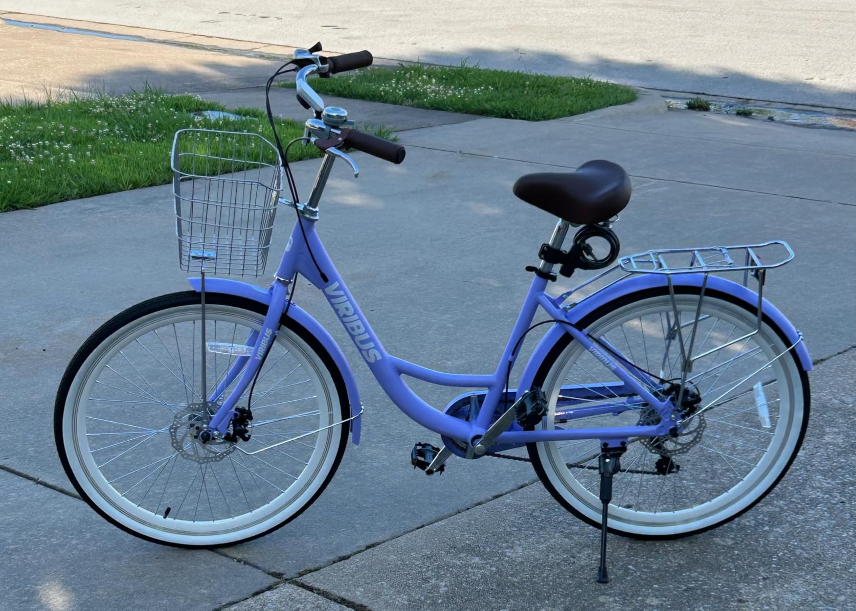 VIRIBUS Womens Bike, 26 inch 7 Speed Beach Cruiser Bike for Adults customer photo 2