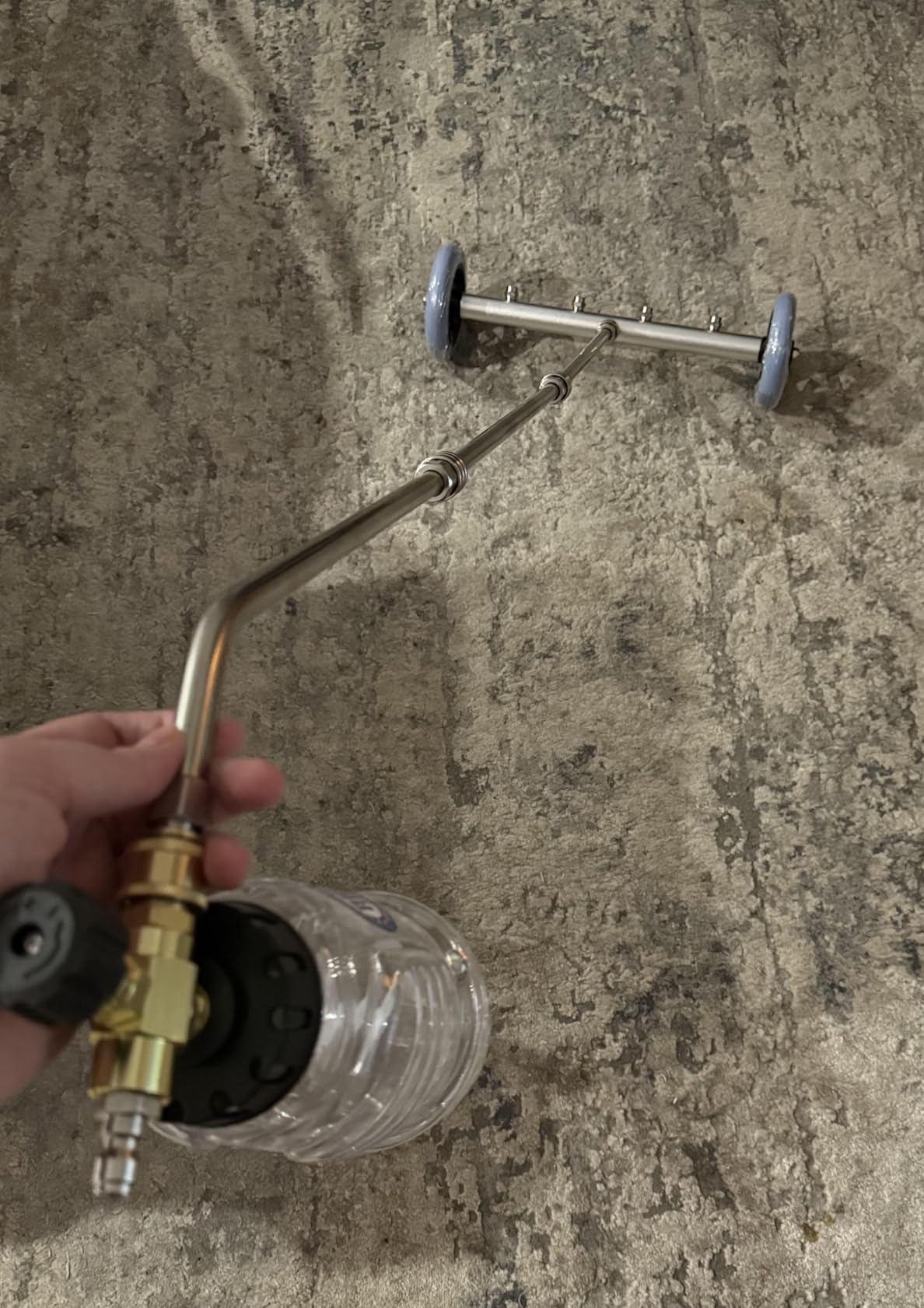 Power Washer Undercarriage Cleaner, Chemical Injector Bottle | 16 Inch Under Car Washer with Straight Extension Wand, 4000 PSI customer photo 1