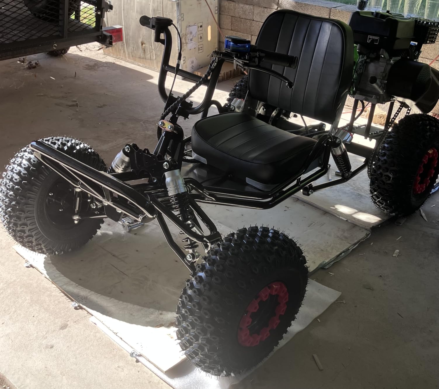 Gas Power Go Kart, 2000W Motor Go Kart for Adults & Kids with Premium Steel Tubular Frame, 3 Speed Off-Road Kart with 8'' Off-Road Tires, Hydraulic/Rear Disc Brake, Up to 30MPH customer photo 1
