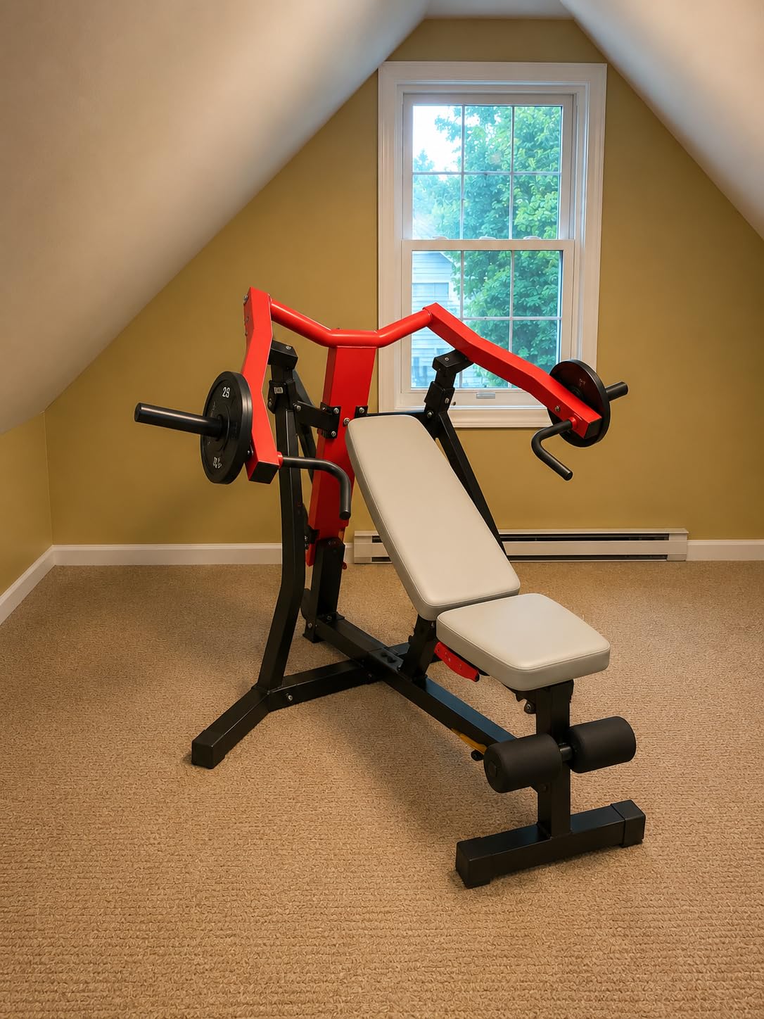 3-in-1 Chest Press Machine, Incline Decline Flat Weight Bench Press | Independent Converging Arms, Two Grip Handle Options, 1300LBS Weight Bench Machine, Upper Body Equipment for Home Gym customer photo 2