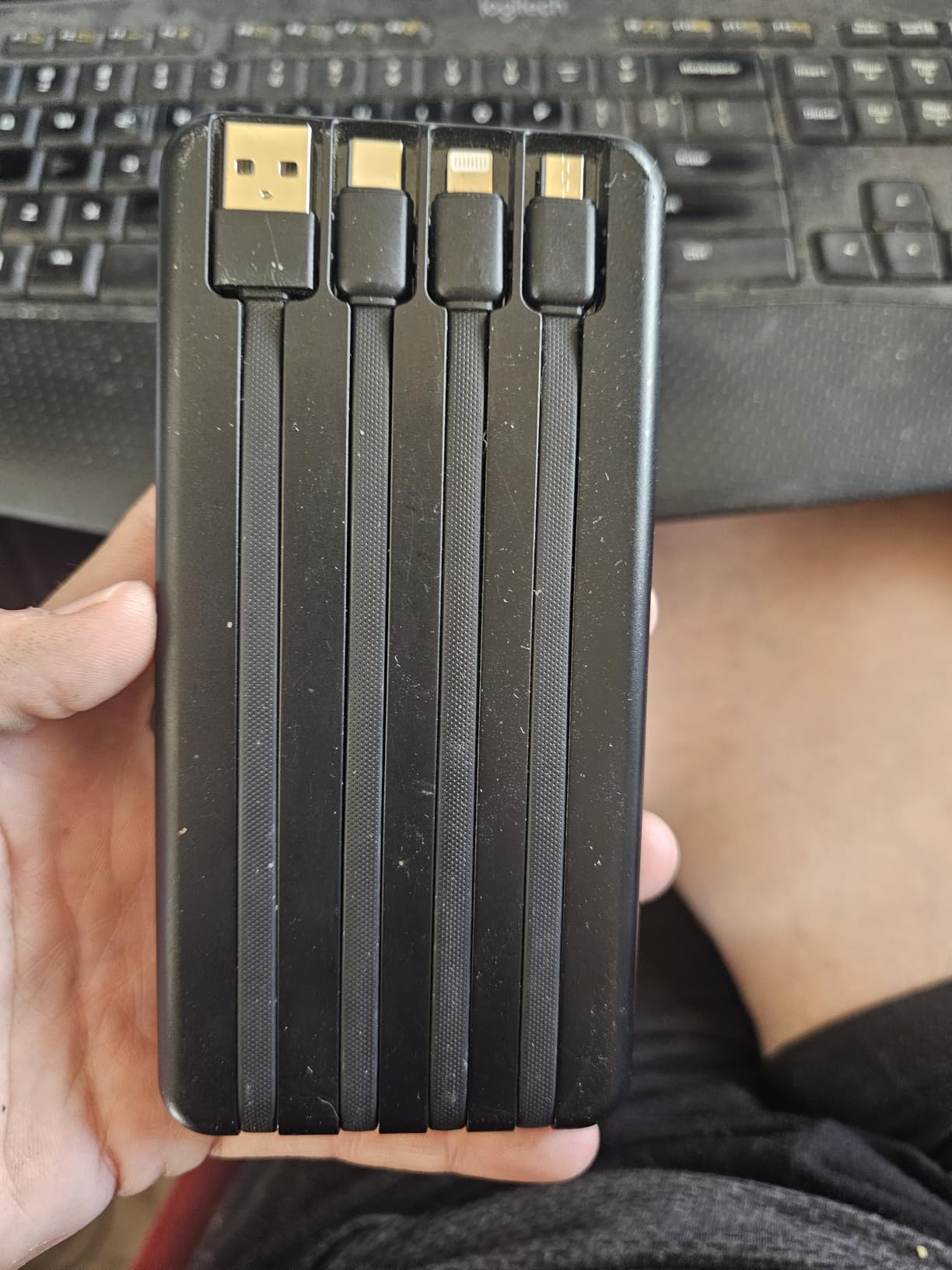 SABANI Portable Charger 35,000mAh Power Bank with 4 Built-in Cables customer photo 1