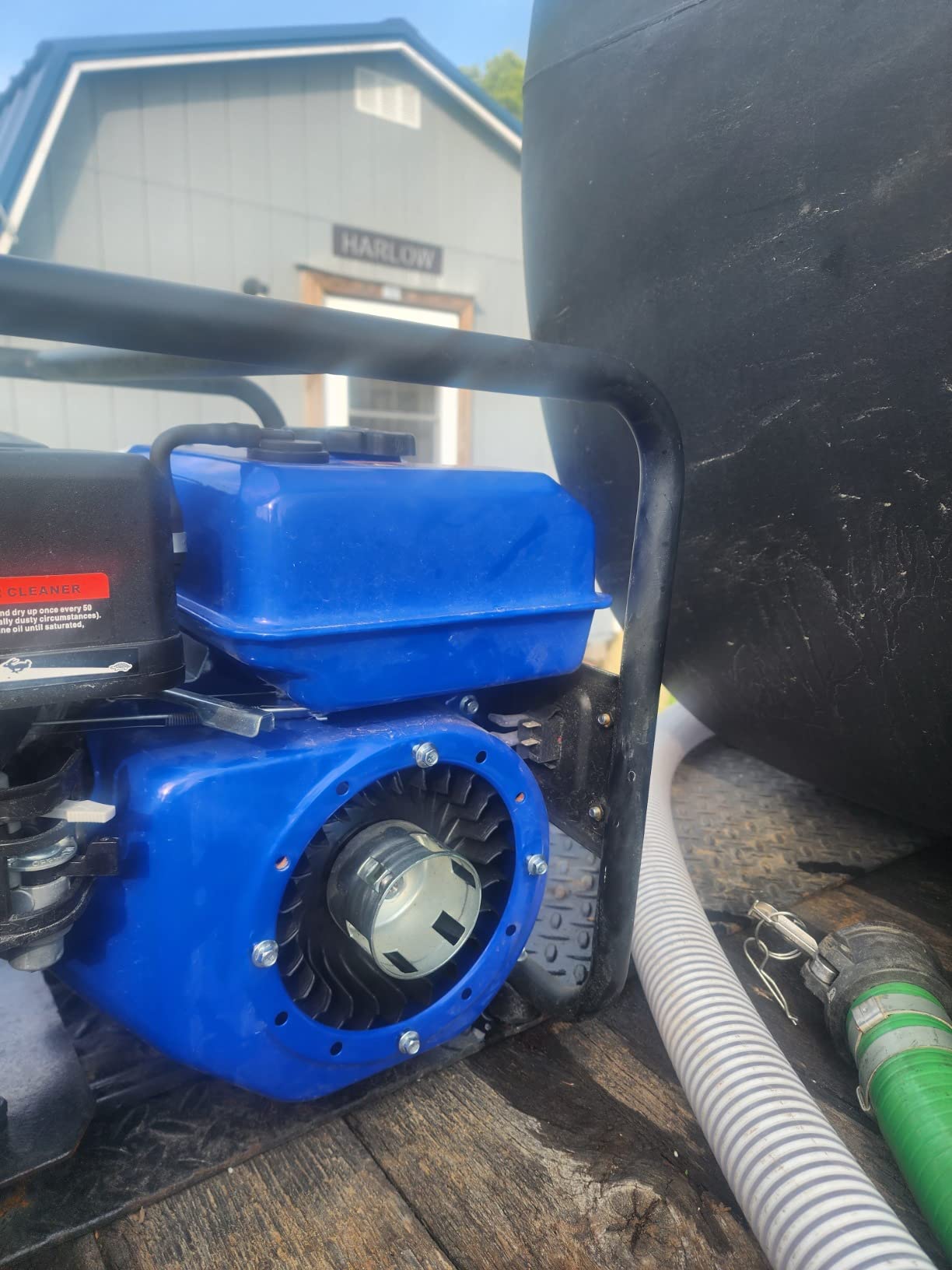 BILT HARD 3 Inch Trash Pump, 290 GPM 7HP Gas Powered Water Pump, 212cc 4-Cycle Engine with Handle and Wheels, 50 ft Discharge Hose, 12 ft Suction Hose with Complete Fittings, EPA Certified customer photo 2