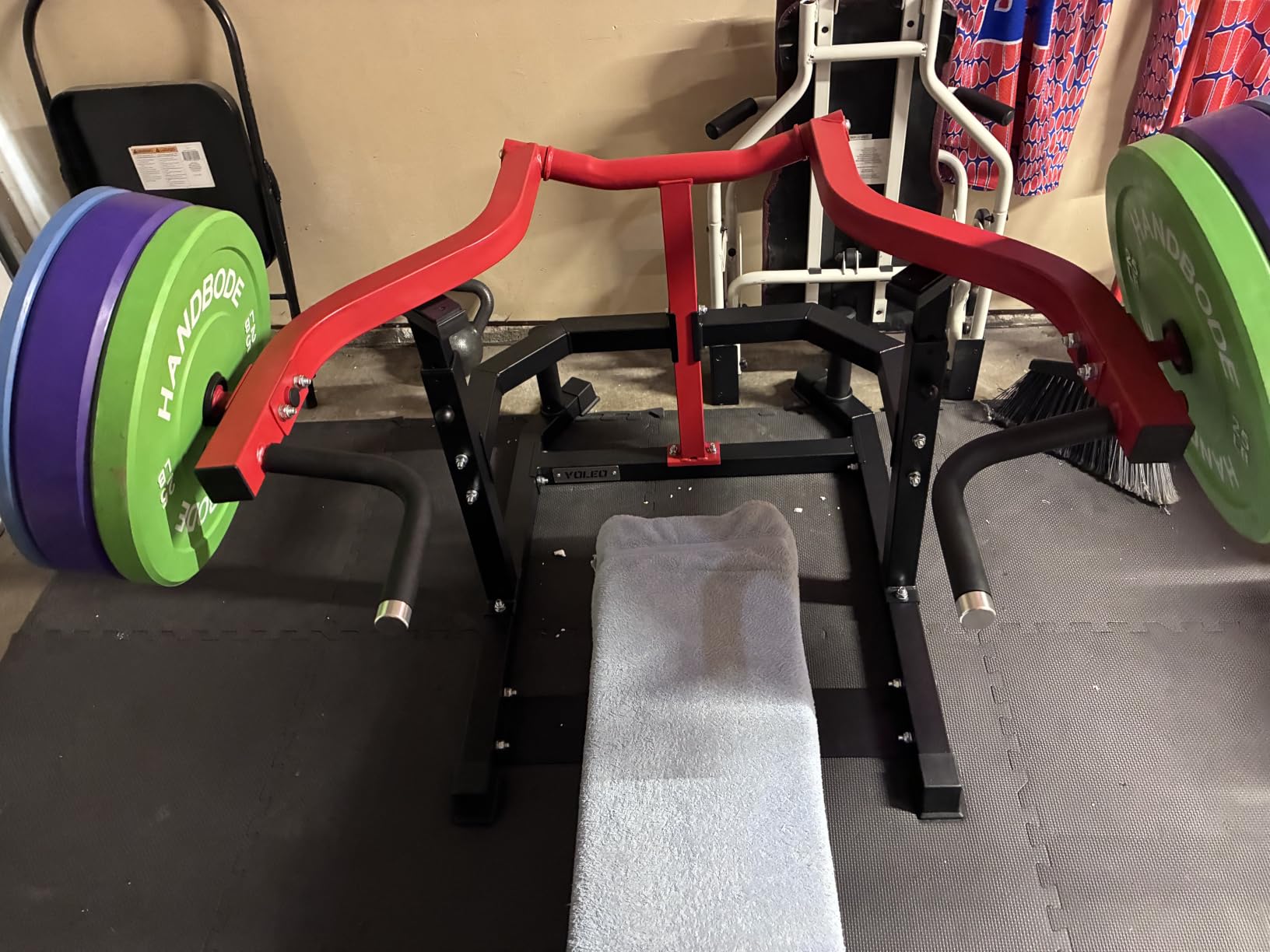 YOLEO Chest Press Machine, 1100LBS Bench Press Machine with Separate Press Station & Adjustable Weight Bench, Independent Converging Arms customer photo 2