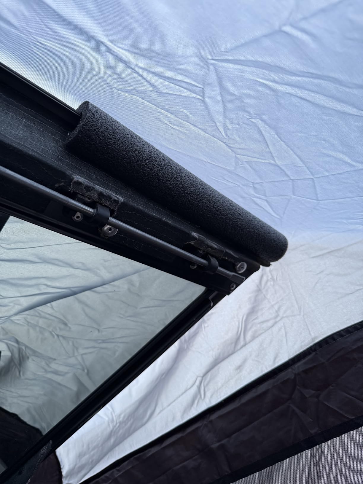 JOYTUTUS Truck Tent with Awning, Truck Bed Tailgate Tent Pickup Camping Tent Canopy (Fits Mid-Size Truck with Soft or Hard Topper/Camper Shell) customer photo 2