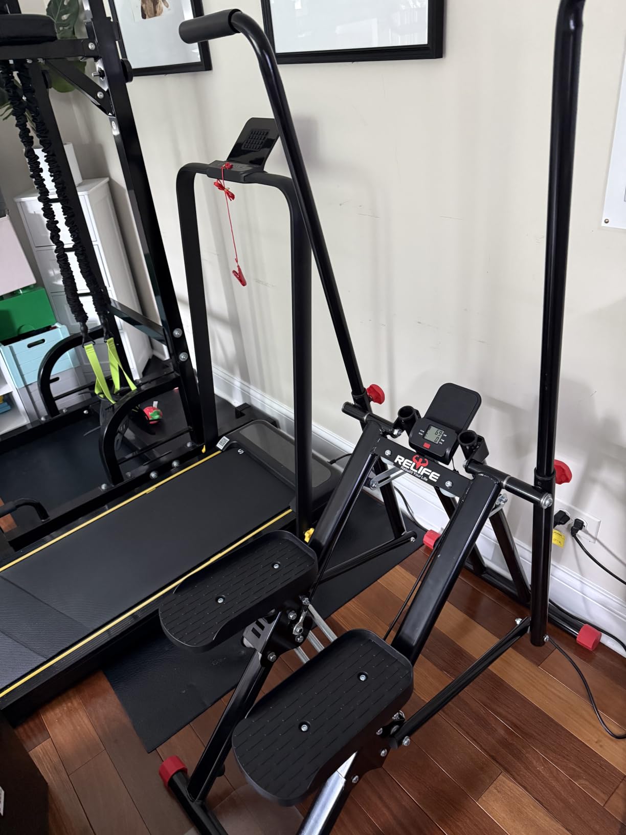 RELIFE REBUILD YOUR LIFE Stair Stepper for Home Exercise, New Version Stair Climber with Adjustable Resistance, Vertical Climber Cardio Exercise Machine for Full Body Workout, Extended Step Range customer photo 1