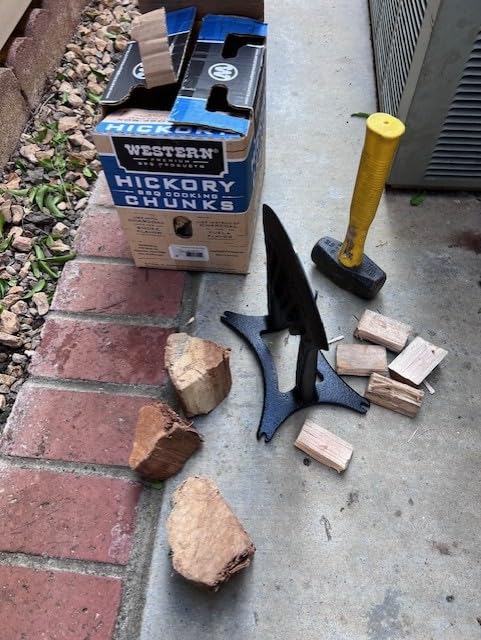 Firewood Kindling Splitter for Wood, Heavy Duty Cast Iron Wood Splitters for Firewood with No Axe customer photo 1