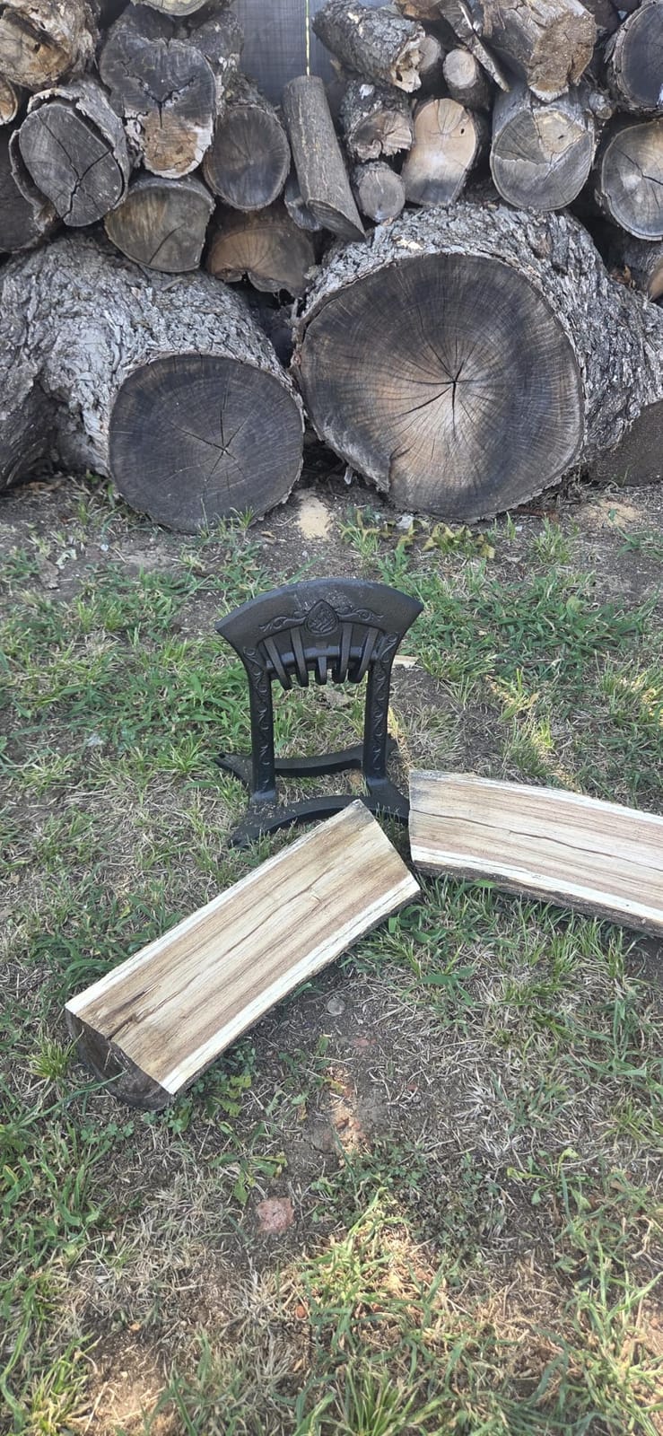 Firewood Kindling Splitter for Wood, Heavy Duty Cast Iron Wood Splitters for Firewood with No Axe customer photo 2