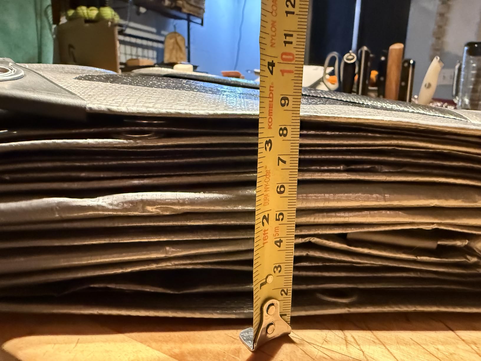 30x50 ft Tarps | All-Weather Tarp Waterproof UV-Resistant | 16 MIL=240 GSM Heavy-Duty Silver-Color Tarpaulin w/Reinforced Edges, Corners, Rustproof Grommets | Large Tarp | Lona Impermeable customer photo 2
