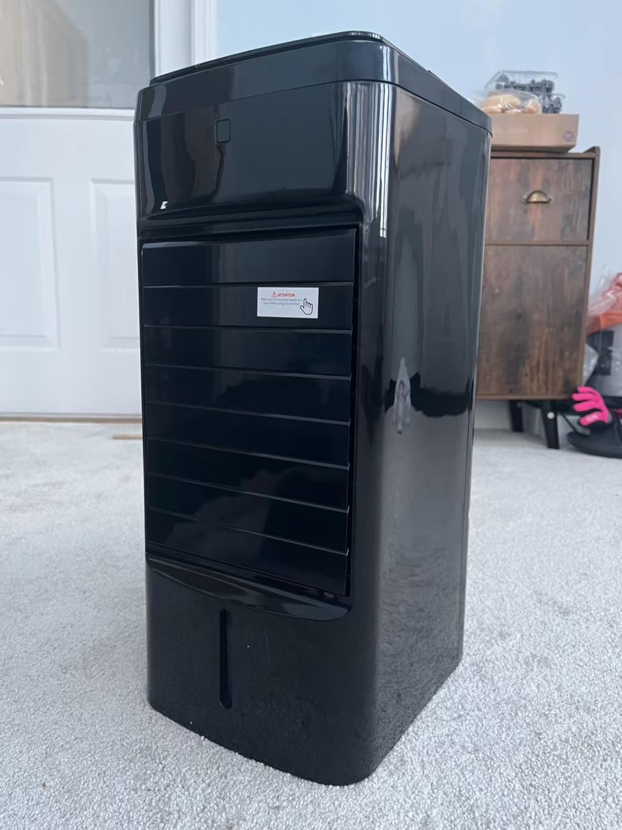 42 INCH Swamp Cooler Air Conditioner w/ 4 Modes & 3 Speeds, Aroma&Memory Function Portable Evaporative Air Cooler, 4.2L Dual Tank, 15H Timer, 6 Ice Packs Windowless Air Conditioner for Bedroom customer photo 2