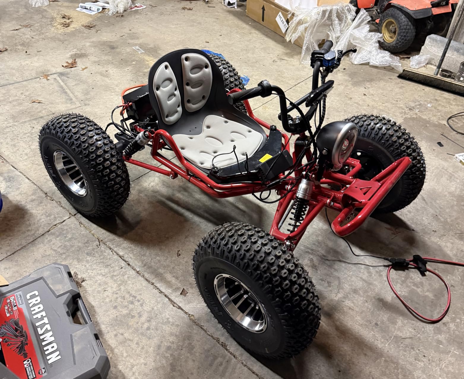 72V 3000W Electric Off-Road Go Kart for Adults & Teens | Peak 10.8kW, 45 MPH, 37-Mile Range, Shaft Drive, Dual Rear Hydraulic Brakes 19x7-8 customer photo 2