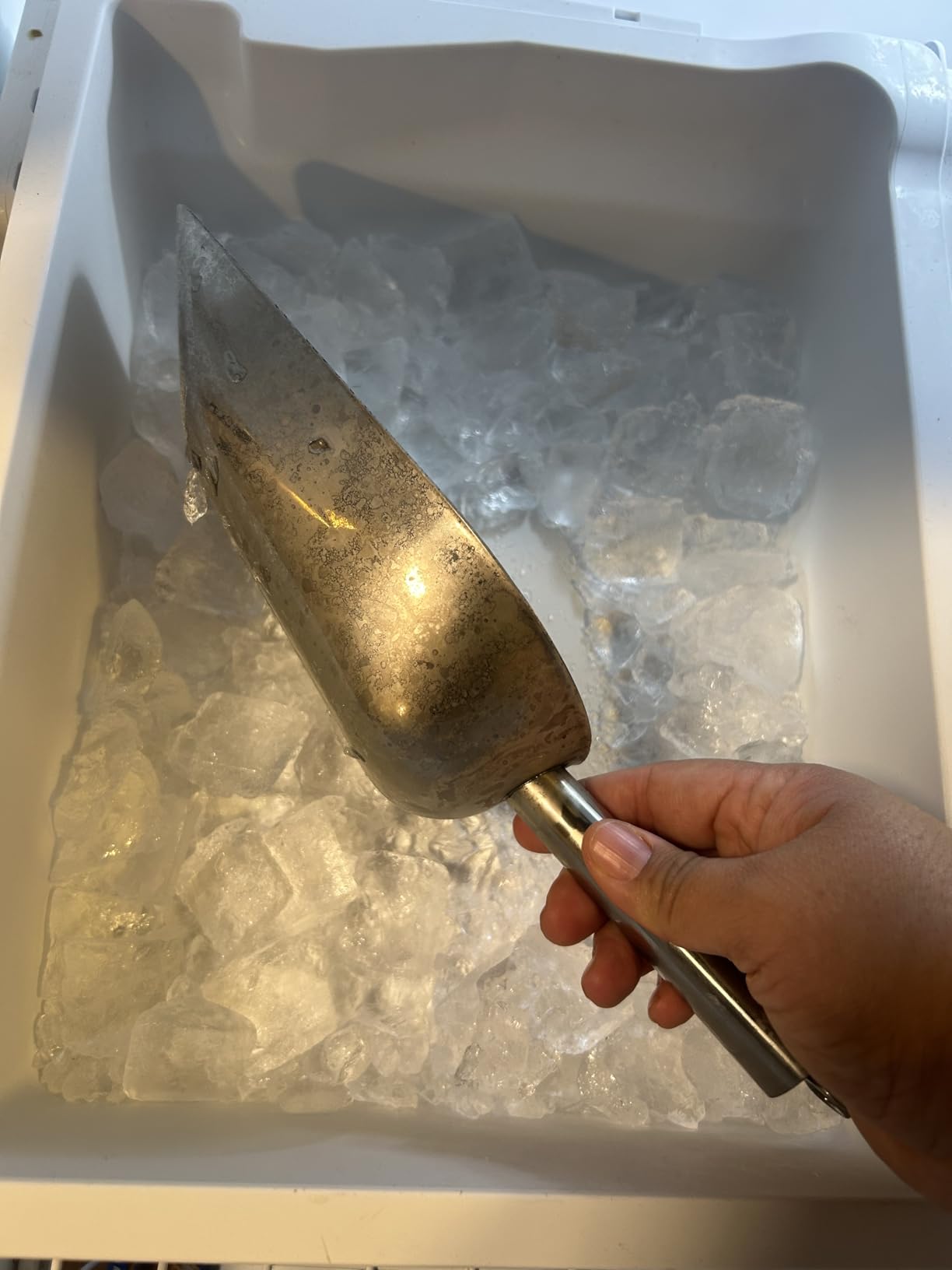Nugget Ice Maker 80lbs/24H, 20lbs Storage, Commercial Undercounter | Chewable nugget ice. Dual water inlet (tap/bottle). Stainless steel. For restaurants, bars, and home. customer photo 1