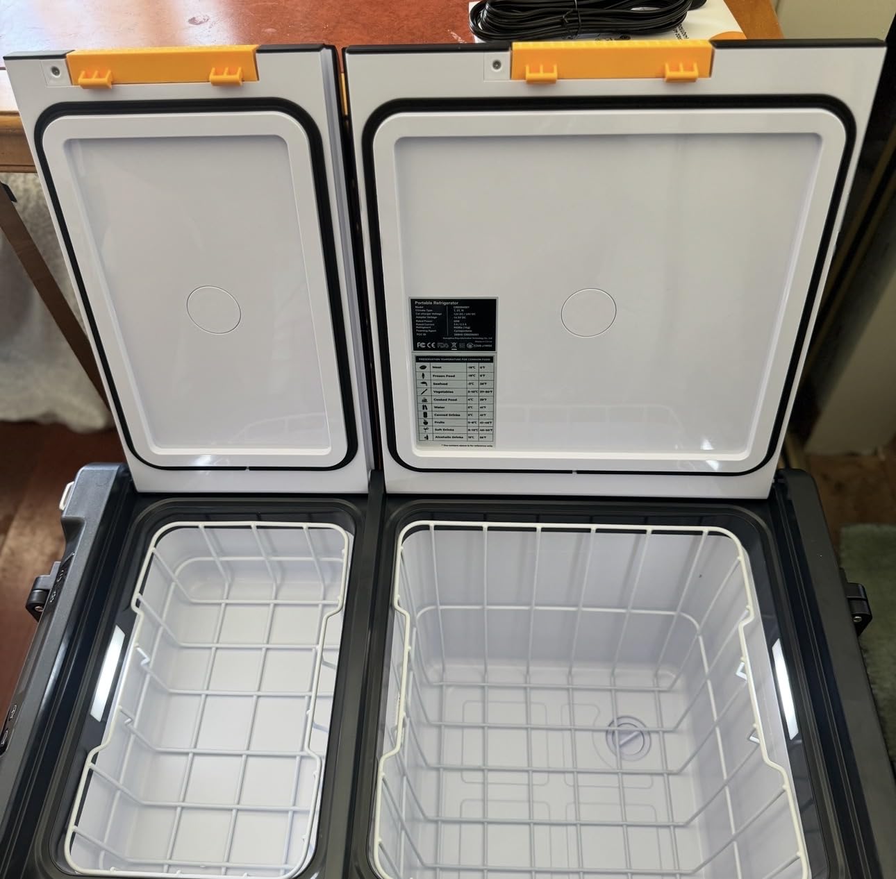 BougeRV 12V Refrigerator CRD2 V2.0 52QT, -4°F~68°F, Dual Zone Car Fridge | Dual Zone Cooling, Independent Temp Control, Optional 240 Wh Battery, Wheels and Telescopic Handle, Outdoor Camping Travel RV customer photo 2