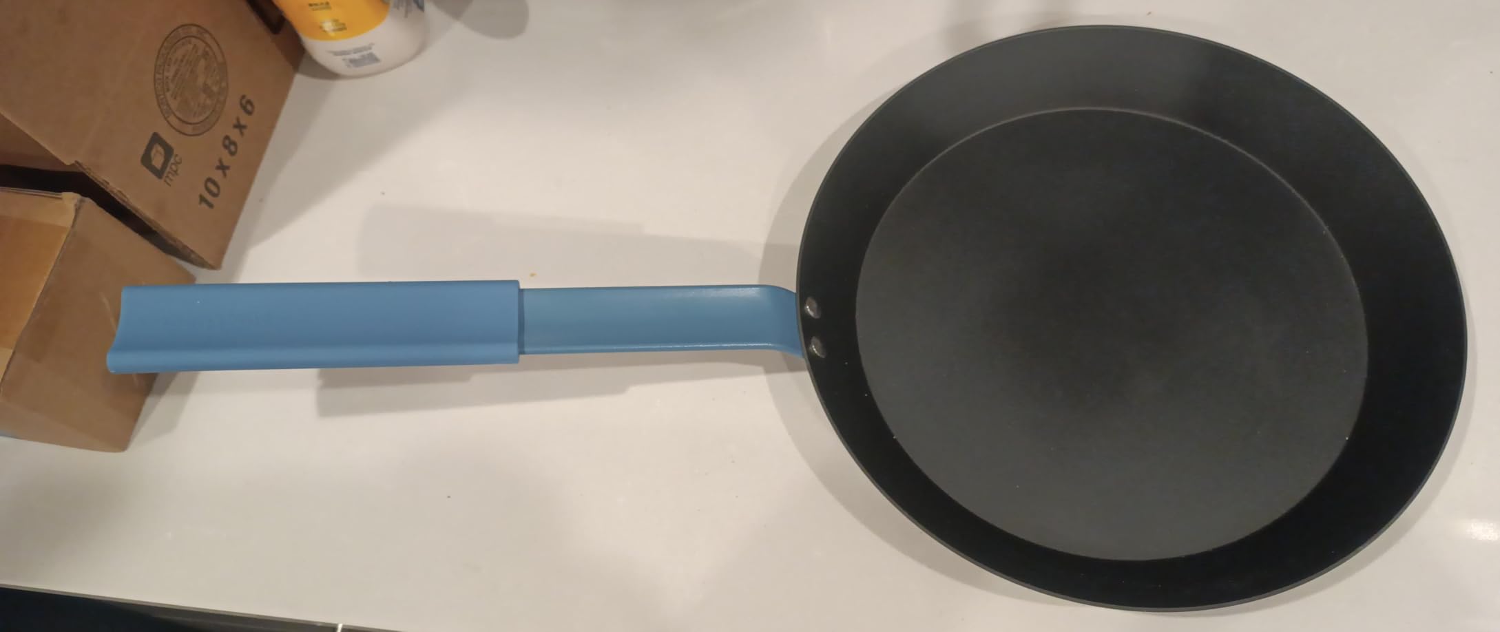 Carbon Steel Frying Pan Set, 8 & 10 Inch Nitrided Skillets | 2 Versatile Sizes for Everyday Meals; Natural Patina Builds Over Time without Chemical Coatings customer photo 1