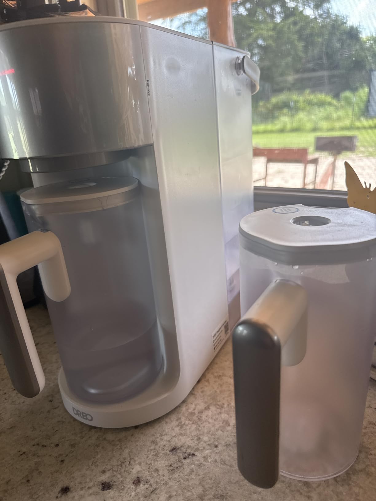 DREO Reverse Osmosis Water Filter Countertop, RO Filtration System, 3:1 Pure to Drain, TDS & Filter Life & 2 Autofill Pitchers, Install-Free, Self-Cleaning customer photo 1