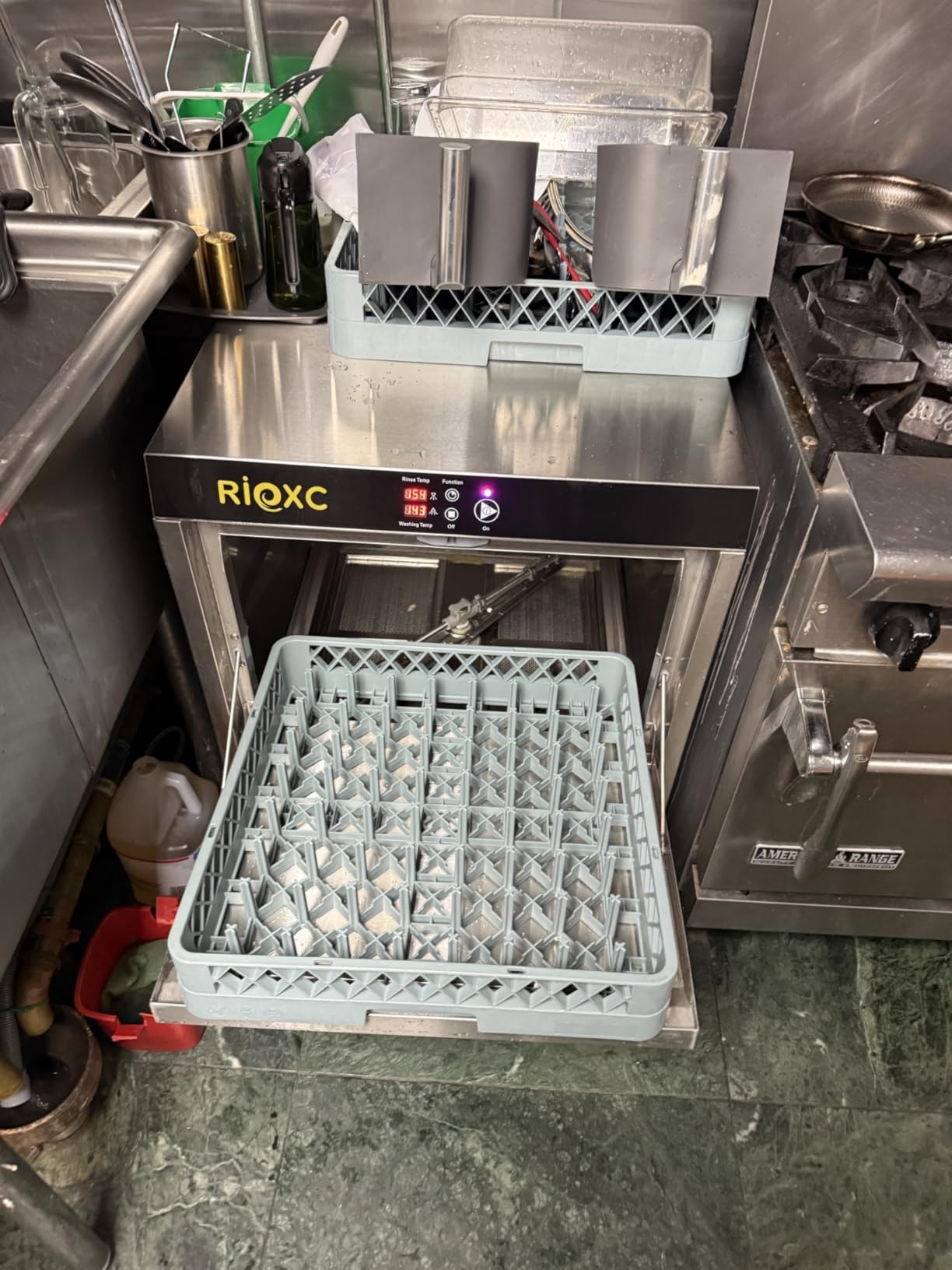 Commercial Dishwasher, High-Temp Undercounter Dishwasher, 40 Racks/Hr, 208-240V, Stainless Steel, CSA & ETL Certified for Restaurant, Bar & Cafe customer photo 2