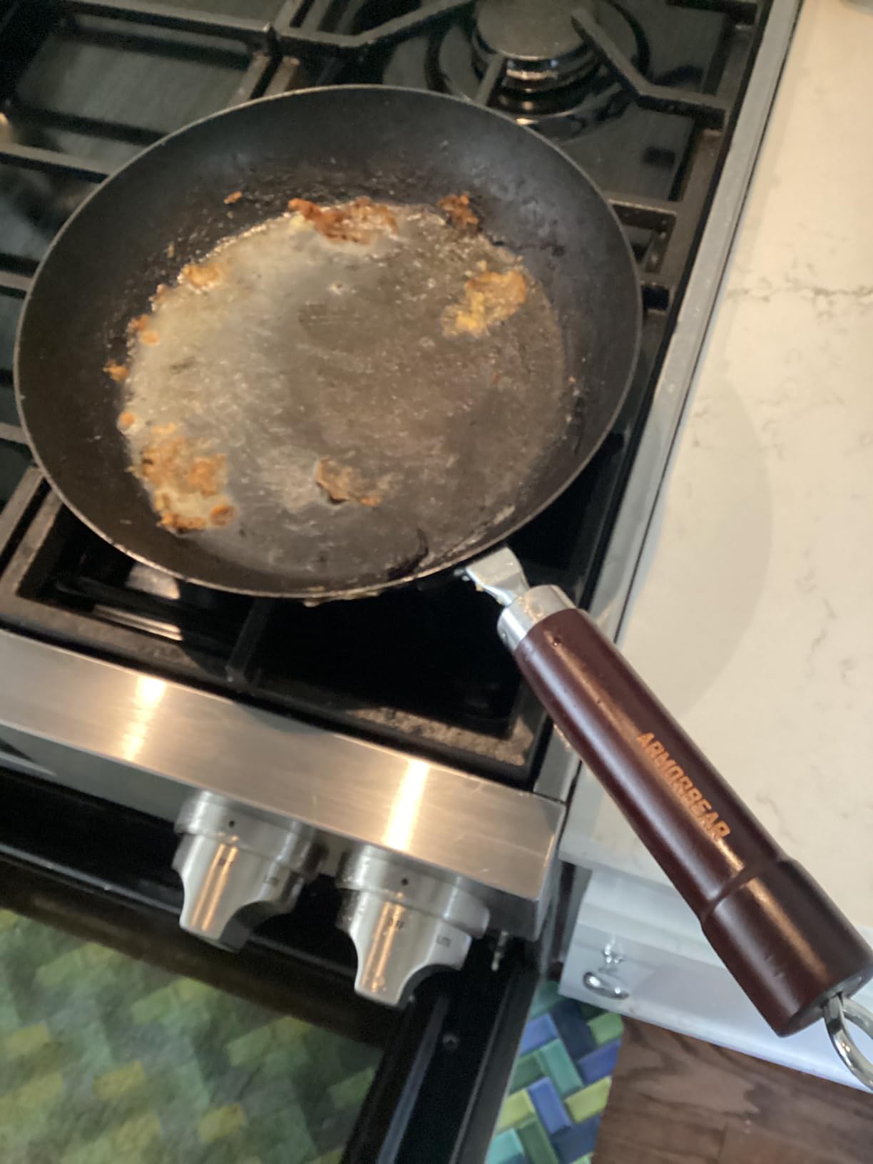2-Piece Auto-Seasoning Carbon Steel Pan Set 10 & 12 Inch, Deep Nitrided Skillets Professional Cookware Bundle, Pre-seasoned, Wooden Handle, PFAS & PFOA-Free customer photo 2
