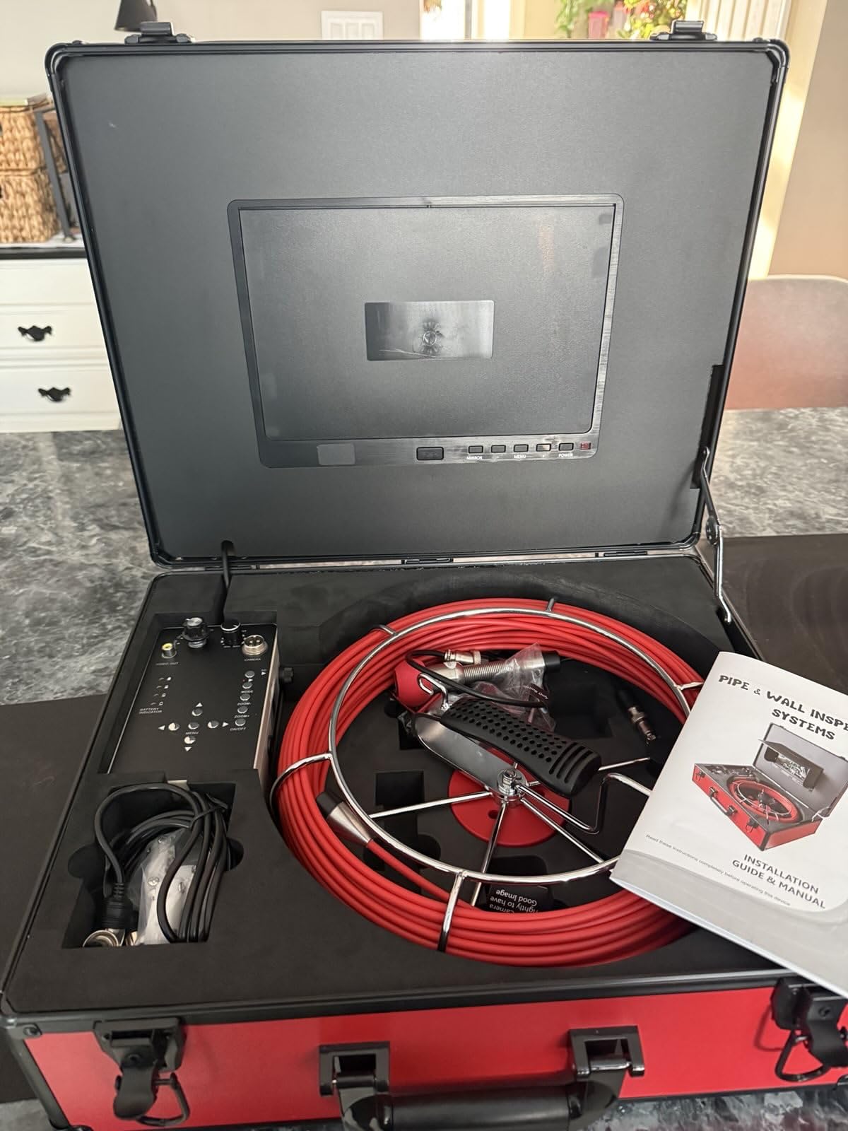Sewer Camera with Locator, Self Leveling, 164FT, 9