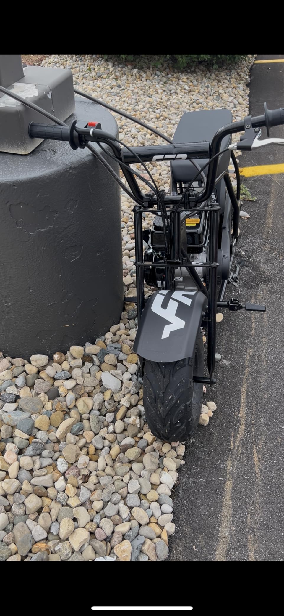 GMB100 Performance Mini Bike 99cc 4-Stroke Hydraulic Brake Suspension Fork | Hydraulic Disc Brake, Front Suspension Fork, LED Headlight, Anti-Slip Seat, Up To 28 Mph, 220 Lbs, Purple customer photo 1