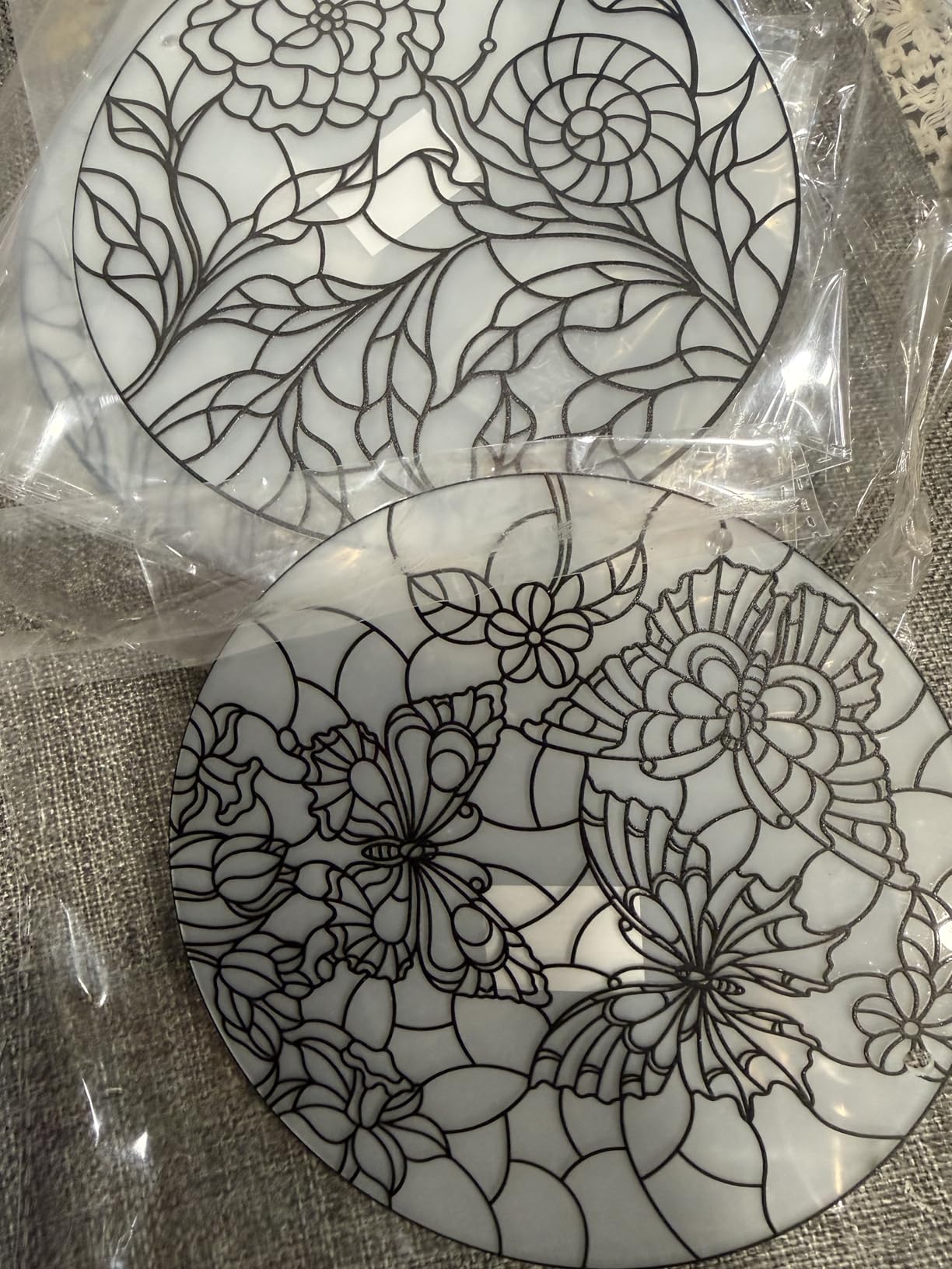 Humyoun 36 Pcs Flower Suncatcher Kits, DIY Stained Glass Paint for Adults | 12 Flower Panels, 24 Acrylic Markers, Window Hanging Craft, Gift for Women customer photo 1