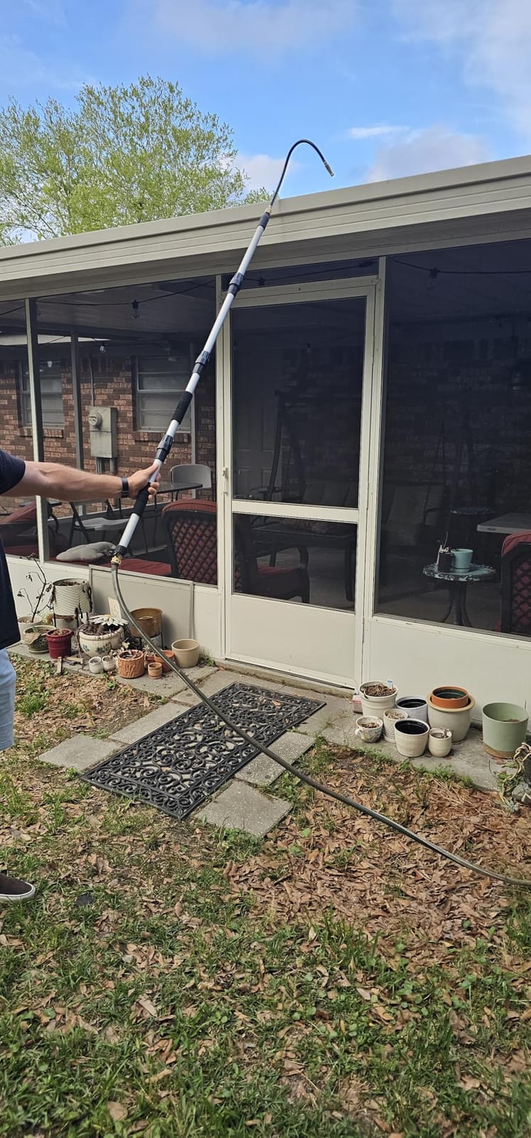 Gutter Cleaning Tools from The Ground, 24FT Reach Rain Cleaner with Bendable Wand and Quick Connect Adapter for Garden Hose customer photo 1