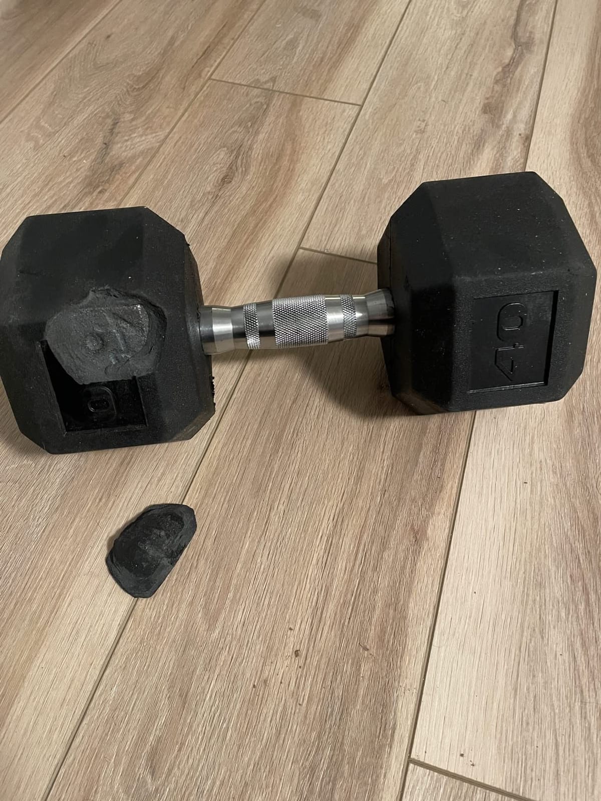 Hex Dumbbell Set 60-650lb, Weights Set Rubber Encased, Home Gym | PAPABABE Complete & Durable Cast Iron Core Odorless PVC Antiroll Hex Shape Ergonomic Chrome Handle Versatile Home Gym customer photo 2
