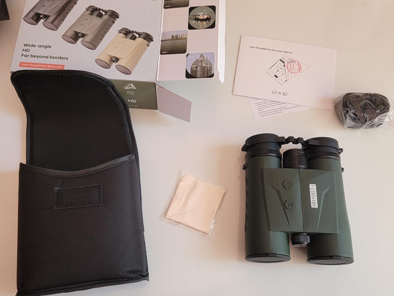 10X42 Laser Rangefinder Binoculars for Hunting with BAK4 Prism Angle Scan Distance Long Range High Accuracy customer photo 2
