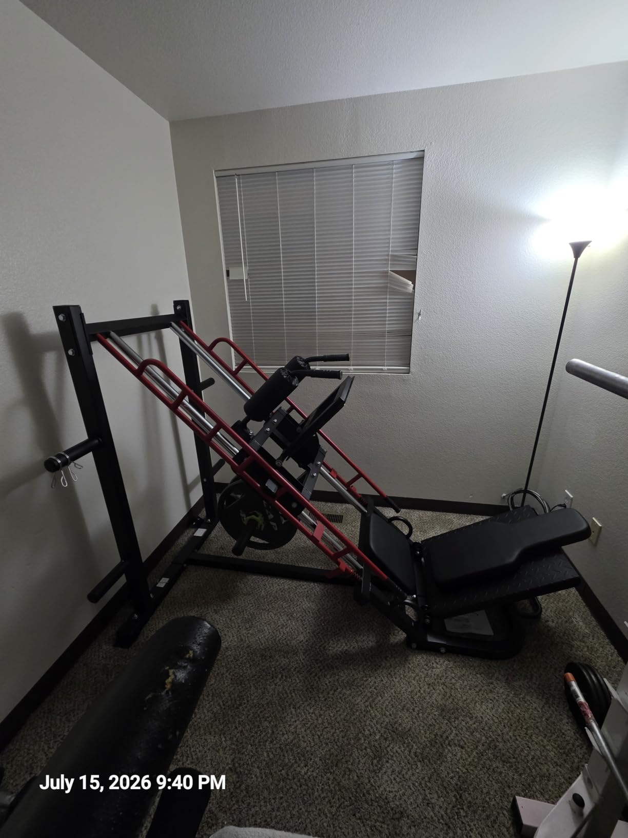 Dripex Leg Press Hack Squat Machine Combo for Home Gym, Upgraded Leg Press | Alloy Steel Frame, Transport Wheels, 4 Weight Storage, Large Footplate for Full Lower Body Workout, Weight Plates Not Included customer photo 2