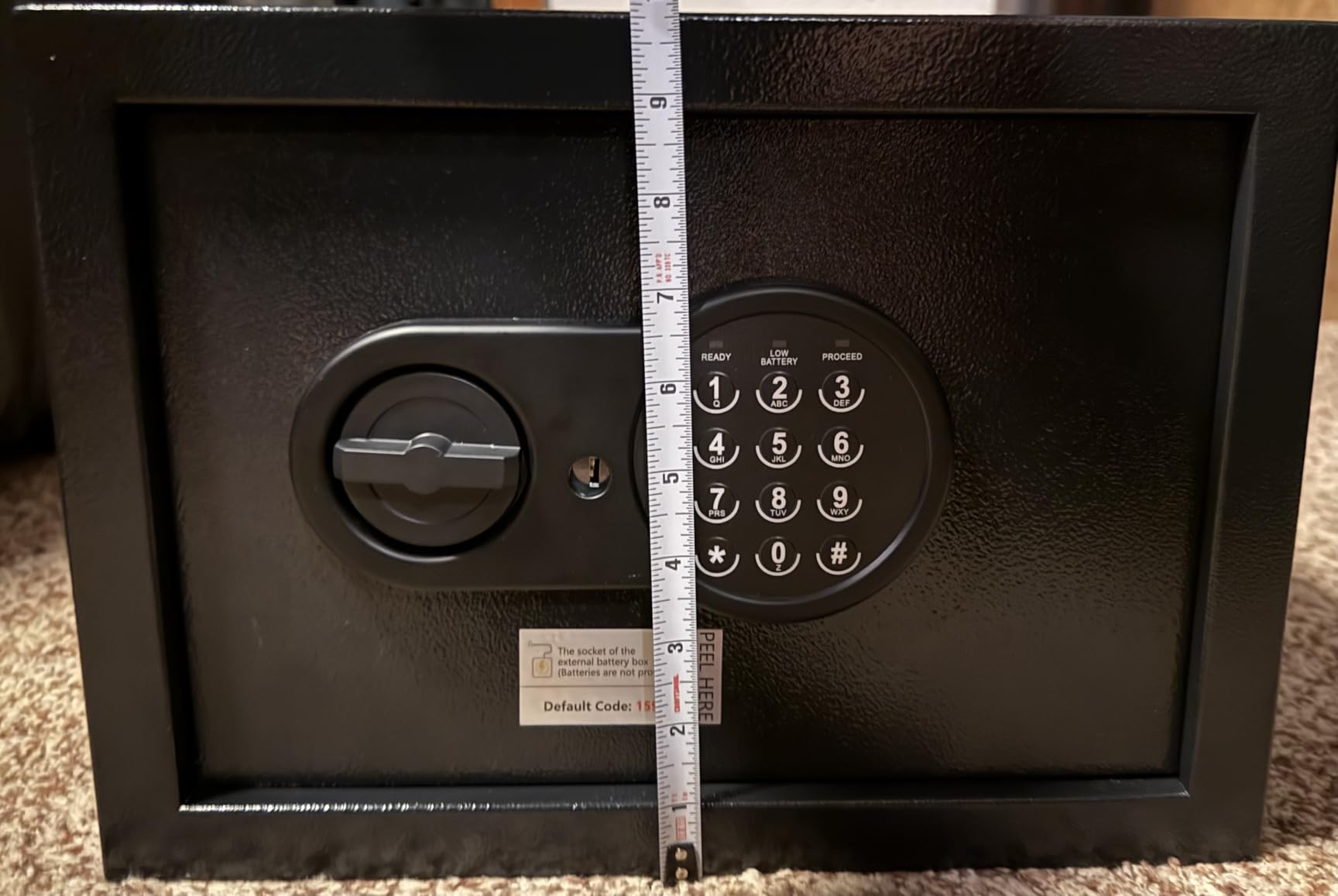 35Min Real Fireproof Safe Box, 23.4'' Tall Home Safes Water and Fireproof with Keys & Pass Code, 3-Removable Shelf and Smart Alert, Fire Proof Safe for Home Document Jewelry Valuables customer photo 1